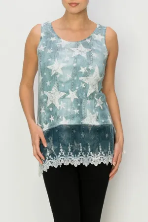 501 Denim Star Tank