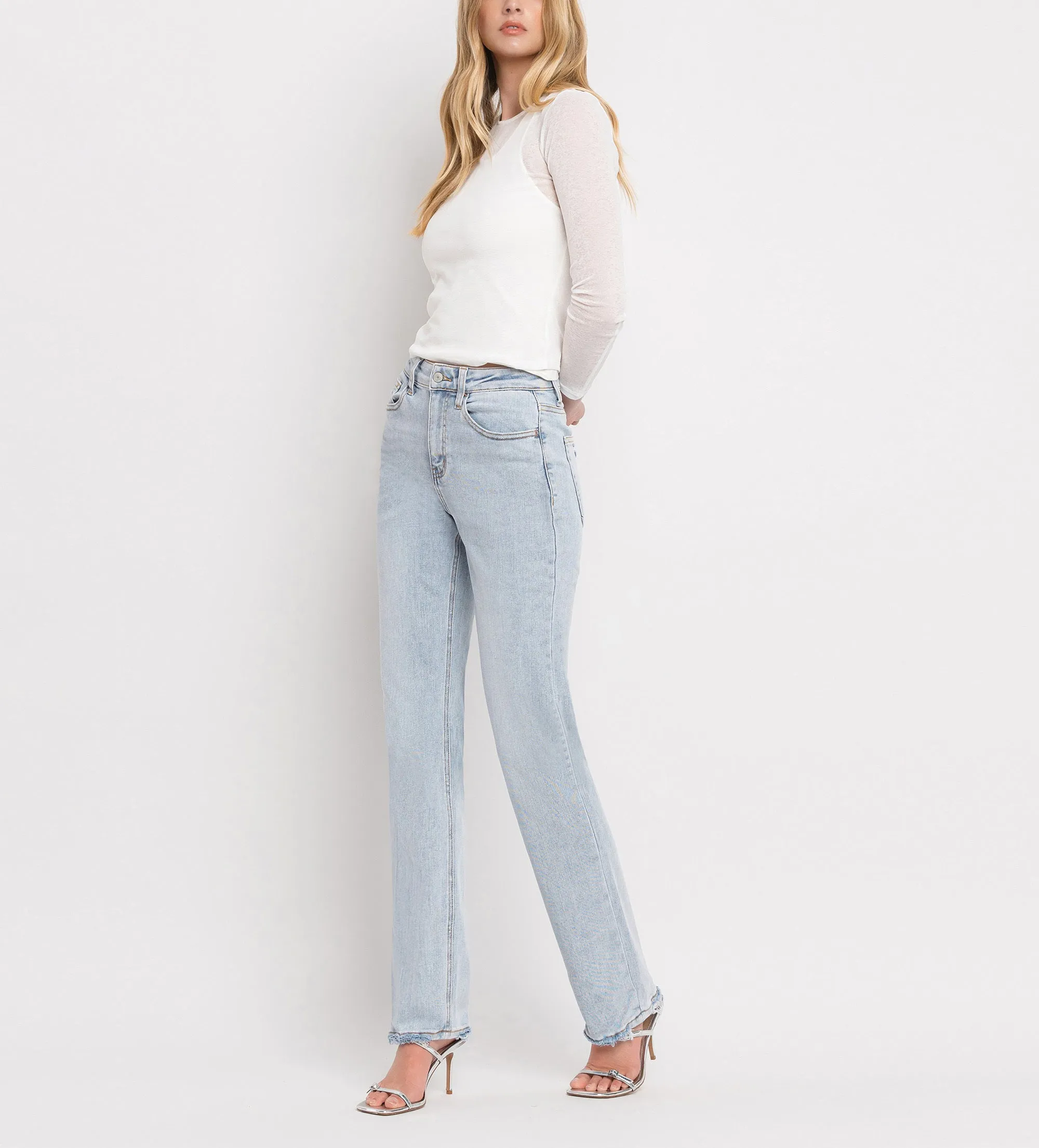 90s Vintage Stretch Straight Jeans