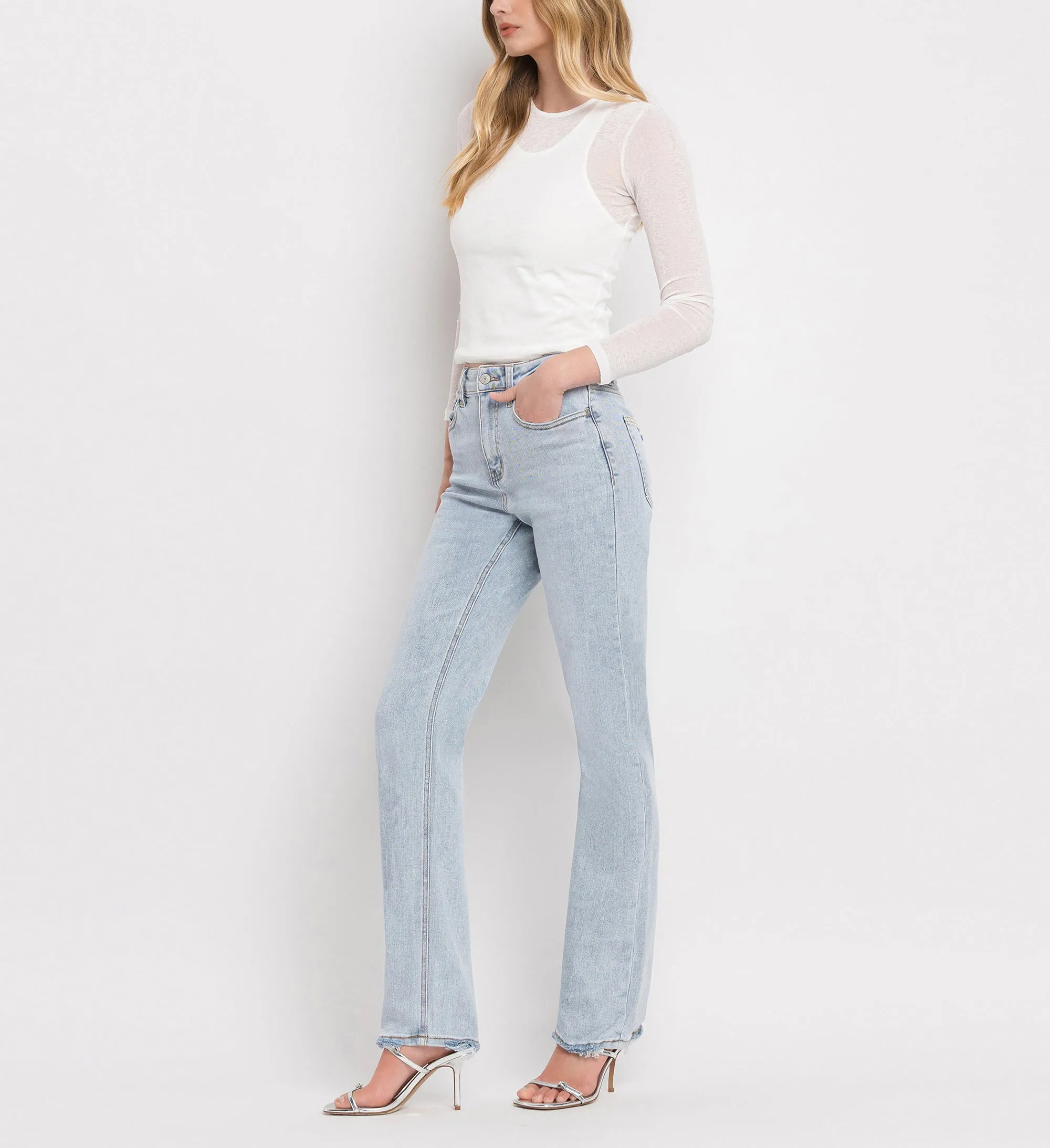 90s Vintage Stretch Straight Jeans