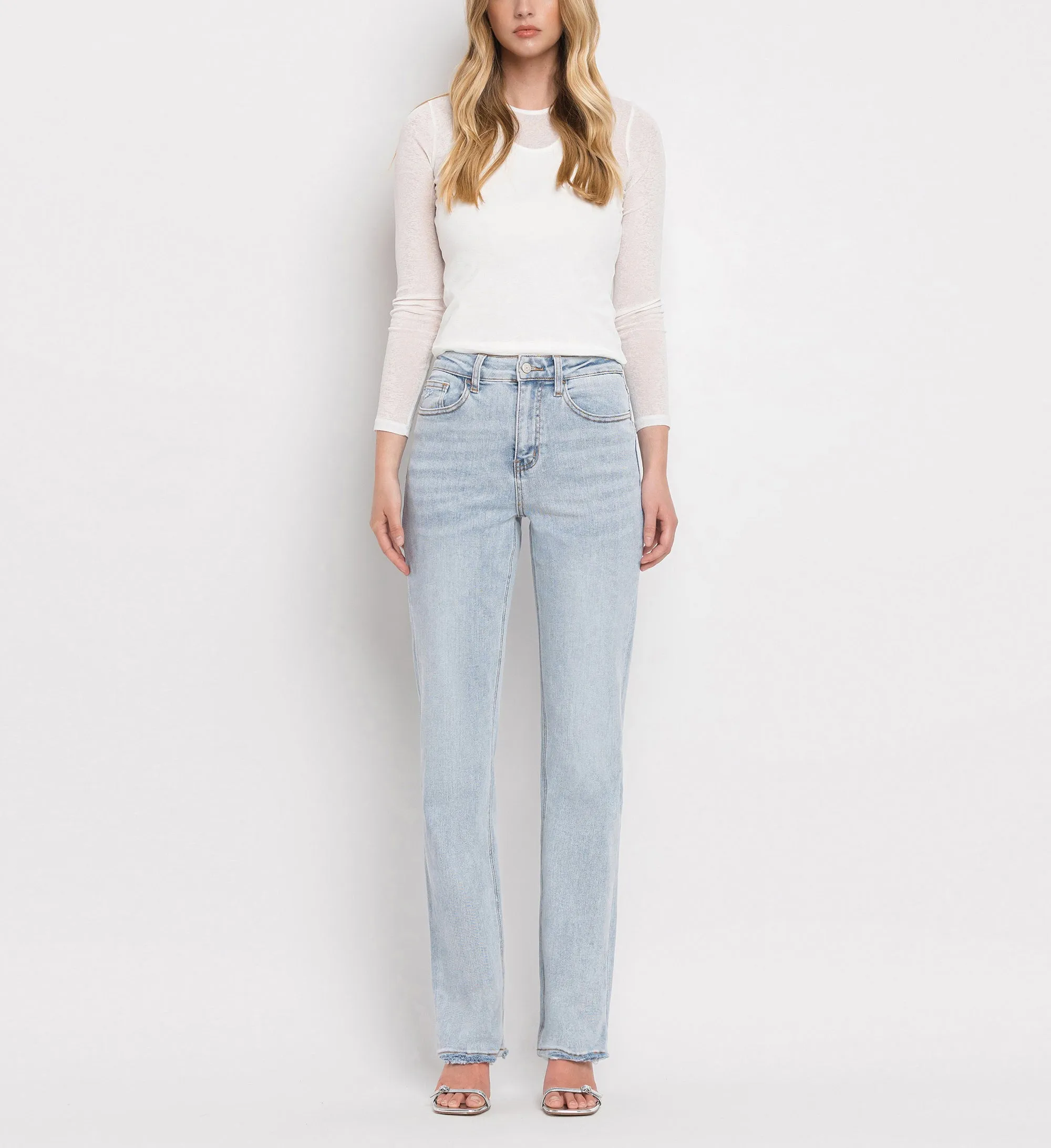 90s Vintage Stretch Straight Jeans