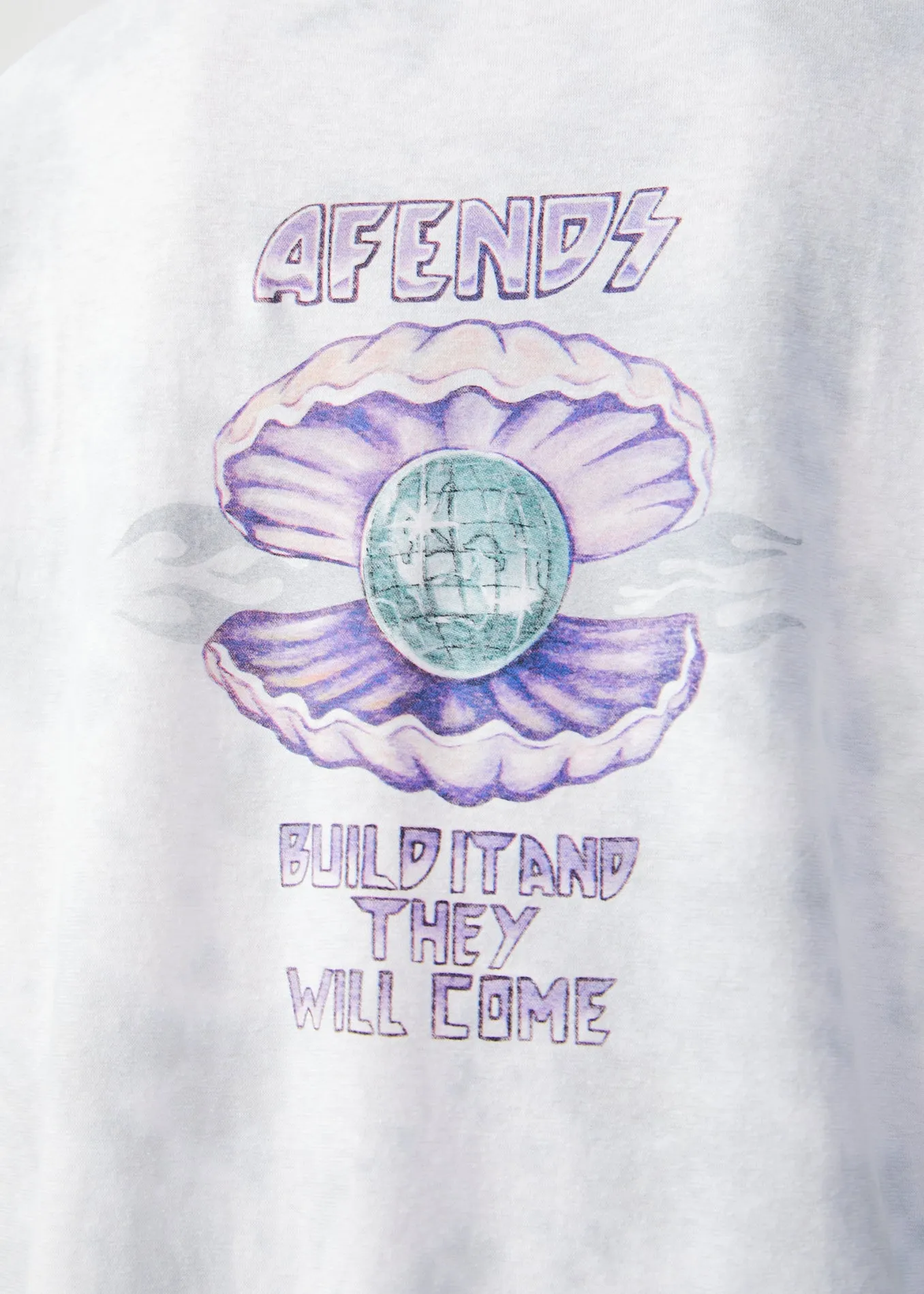 AFENDS Womens Pearla - Oversized T-Shirt - Smoke Wash