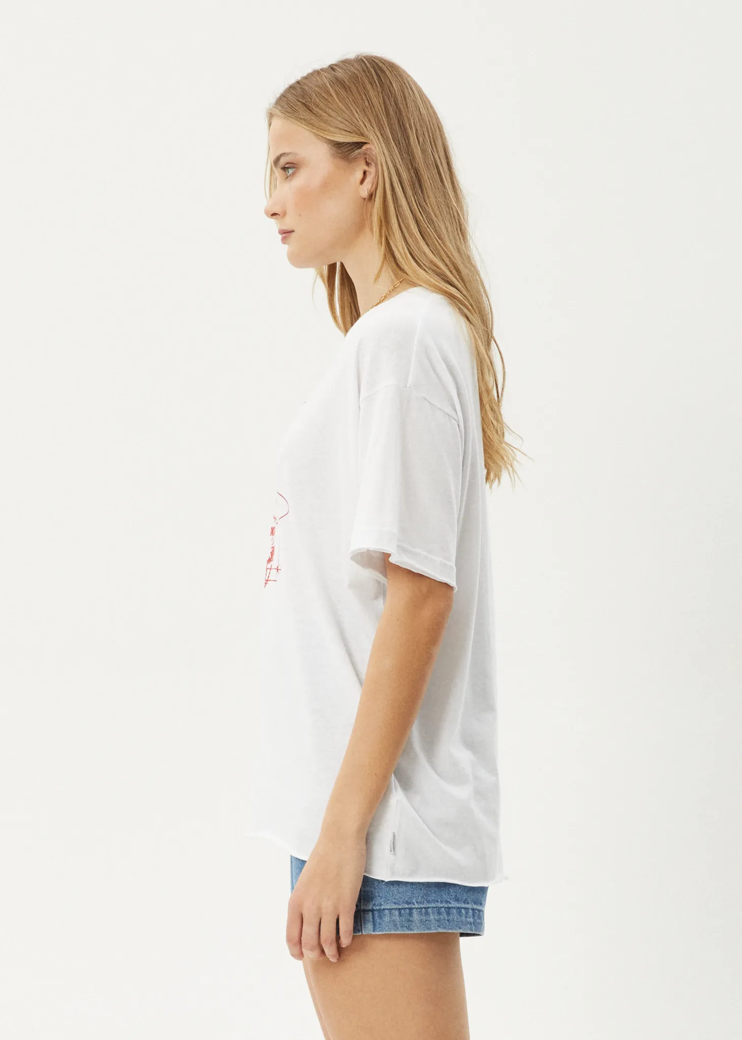 AFENDS Womens Rodeo - Oversized Tee - White