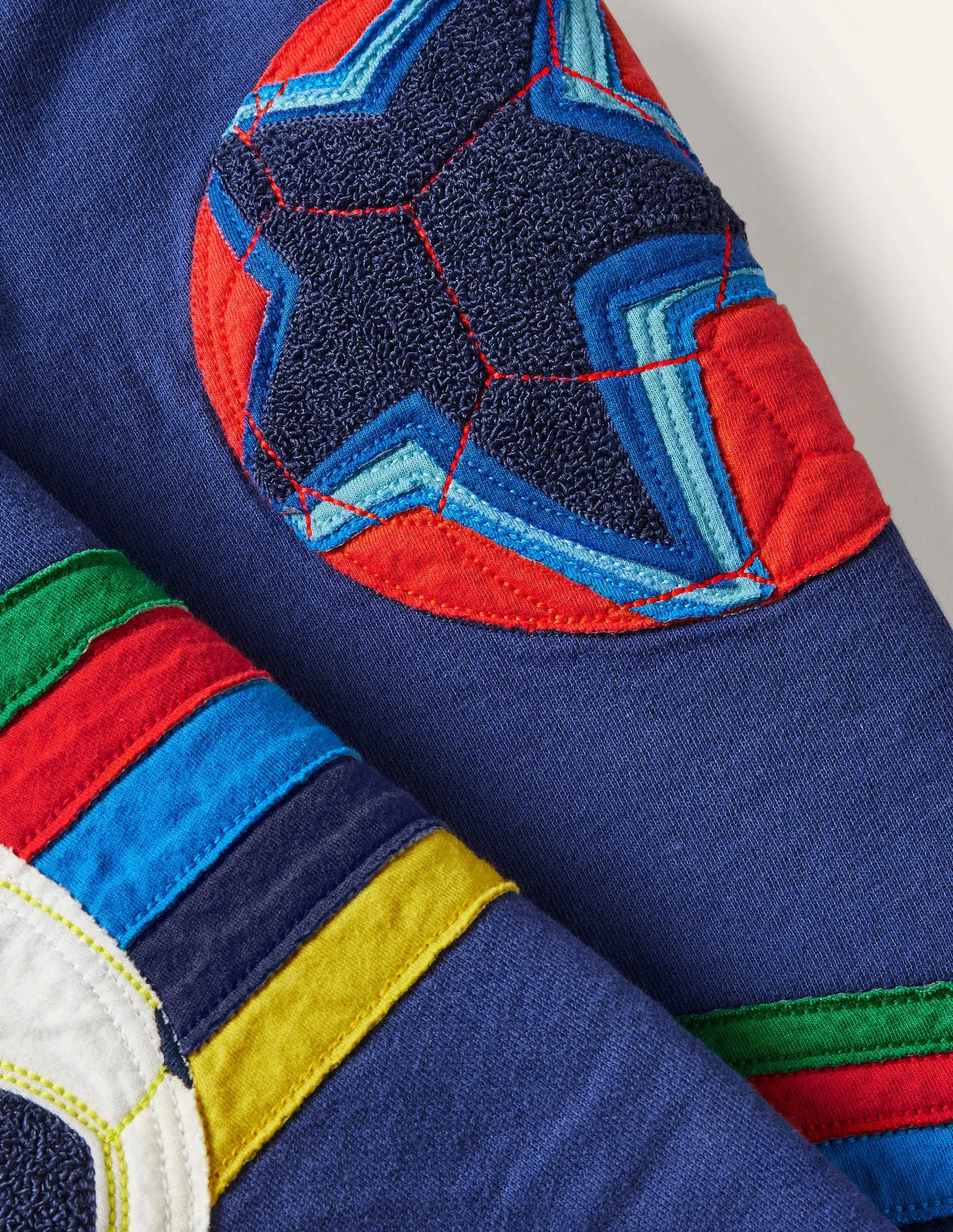 Appliqué Joggers-Starboard Blue Football