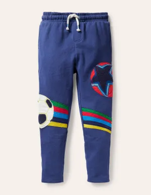 Appliqué Joggers-Starboard Blue Football