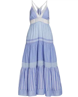 Beach Stripe Getting Vertical Beach Maxi Dress