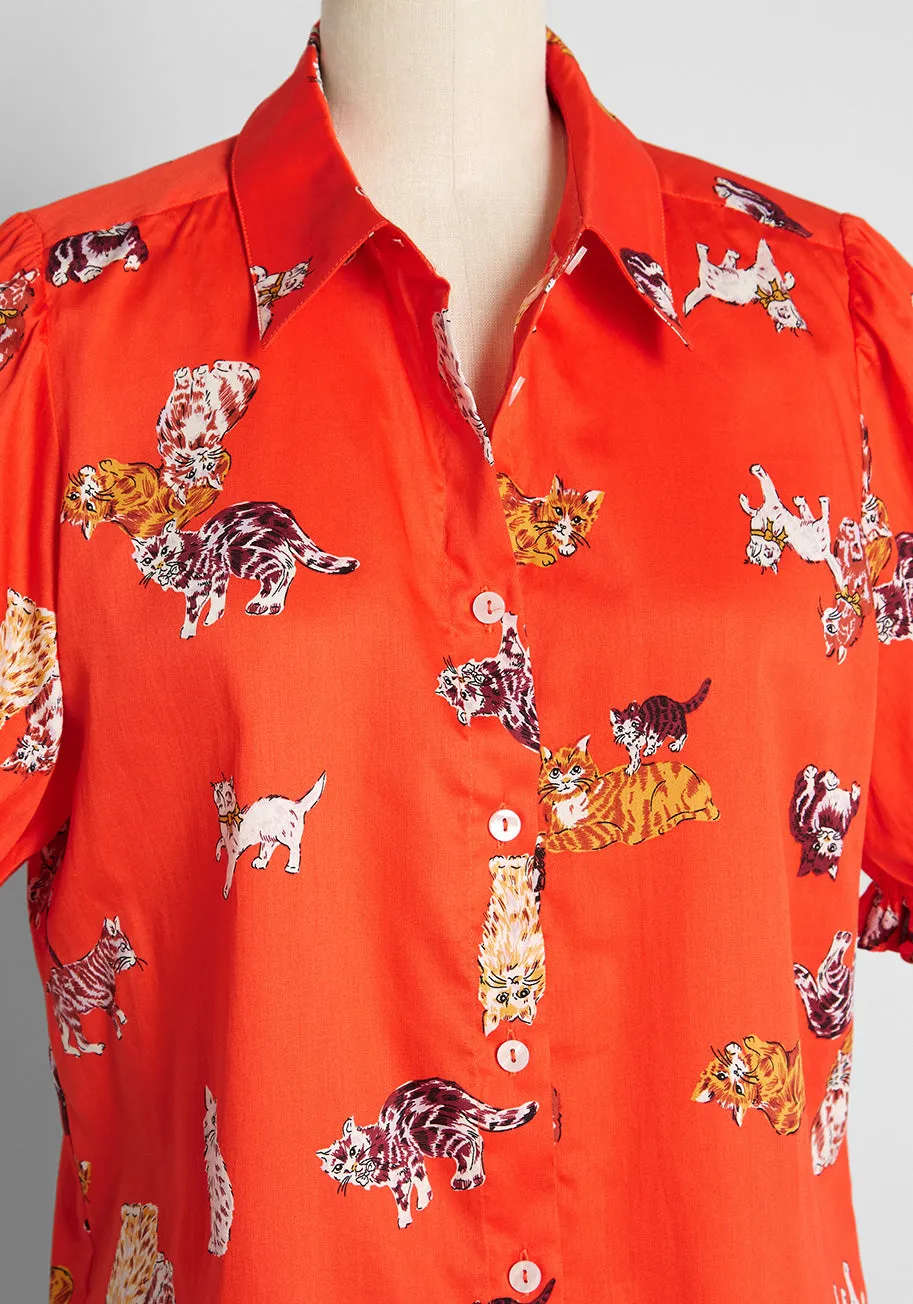 Brighter Days Puff Sleeve Shirt