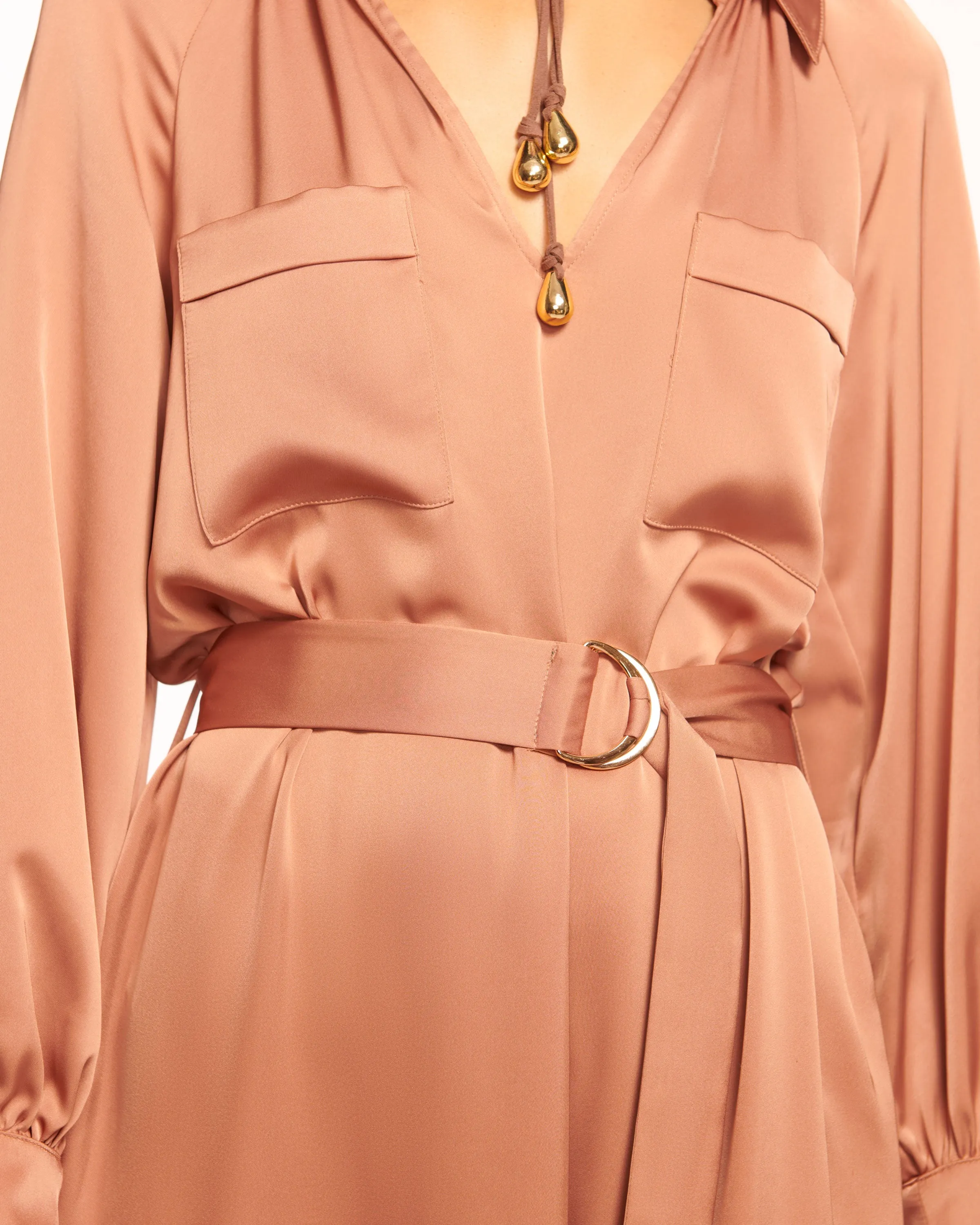 Cecilia Belted Midi Dress