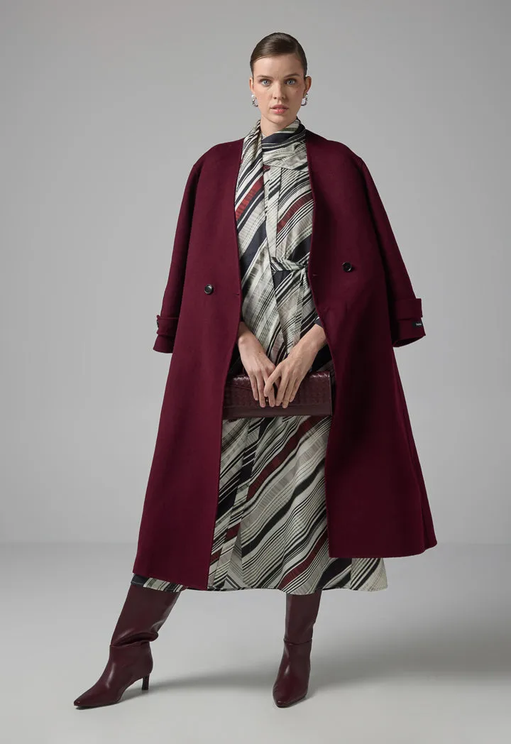 Choice Multicolor Dress With Detachable Scarf Multi Color