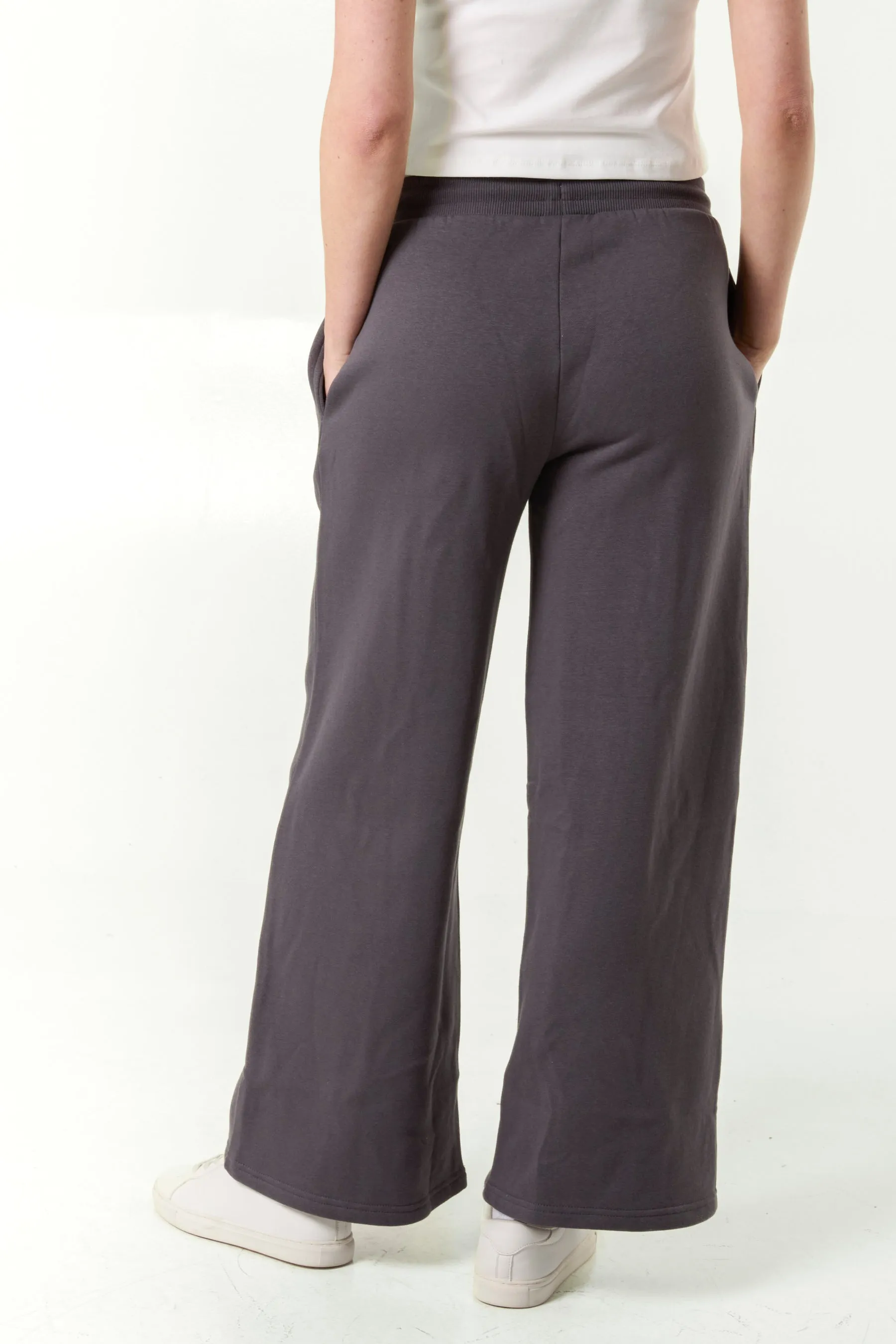 Contrast Waist Band Wide Joggers