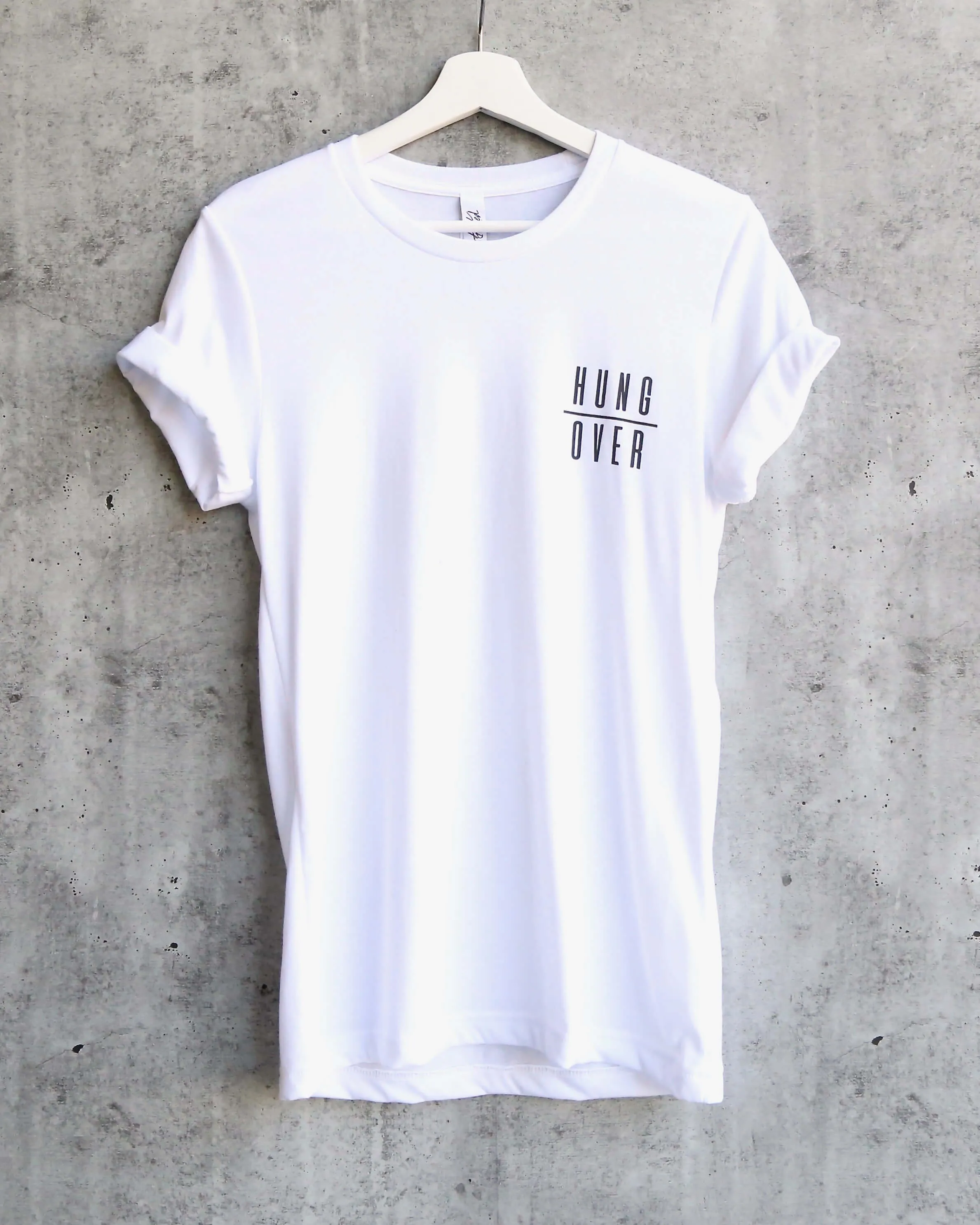 Distracted - Hung Over Unisex T-Shirt in White
