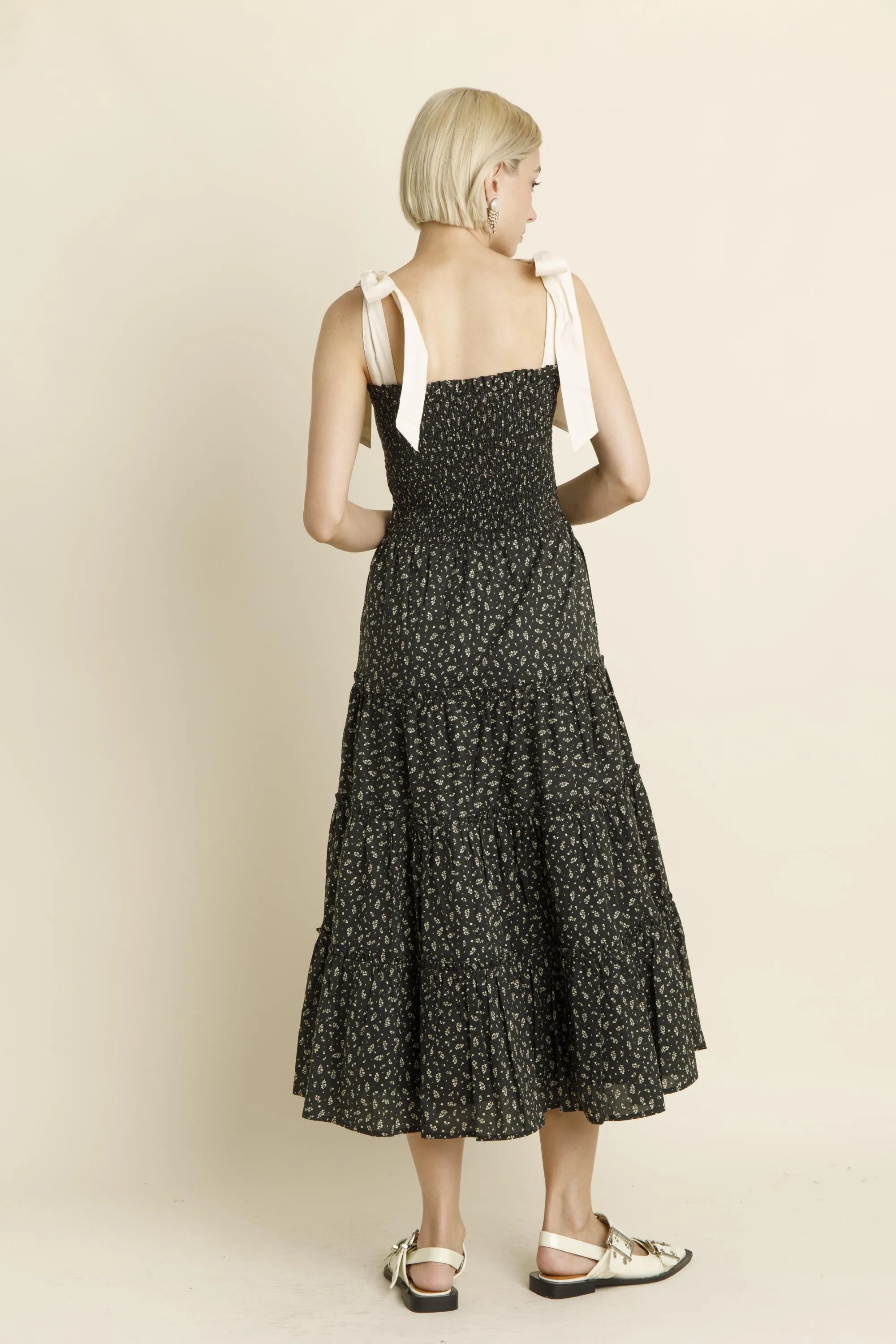 Floral Cascade Maxi Dress