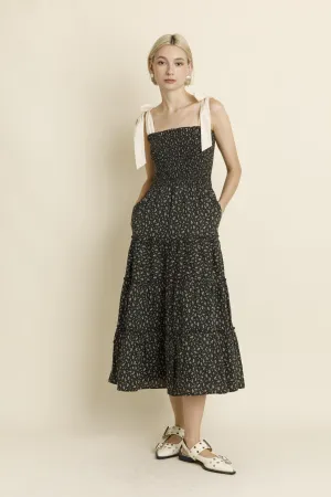 Floral Cascade Maxi Dress