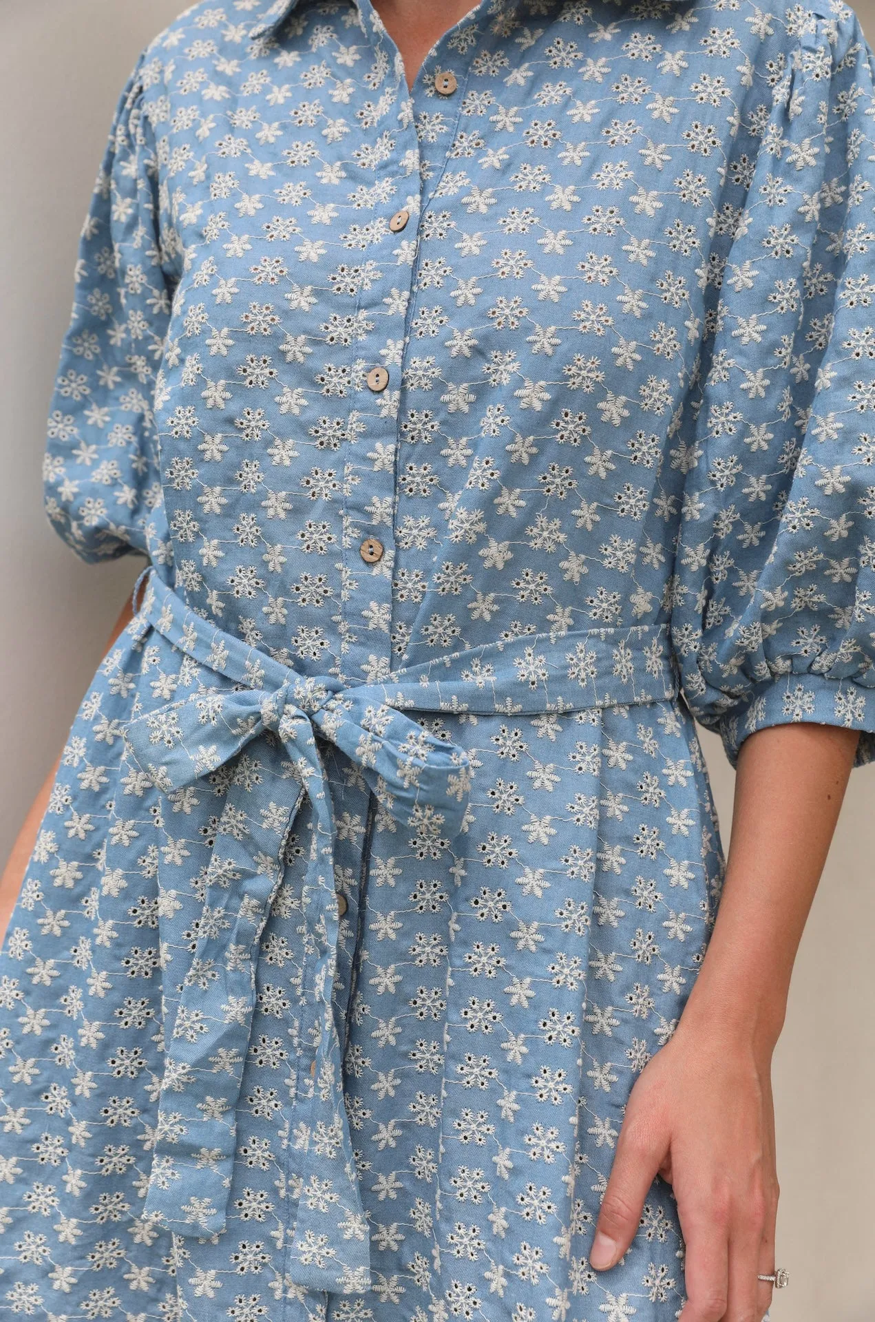 Floral Embroidered Midi Dress