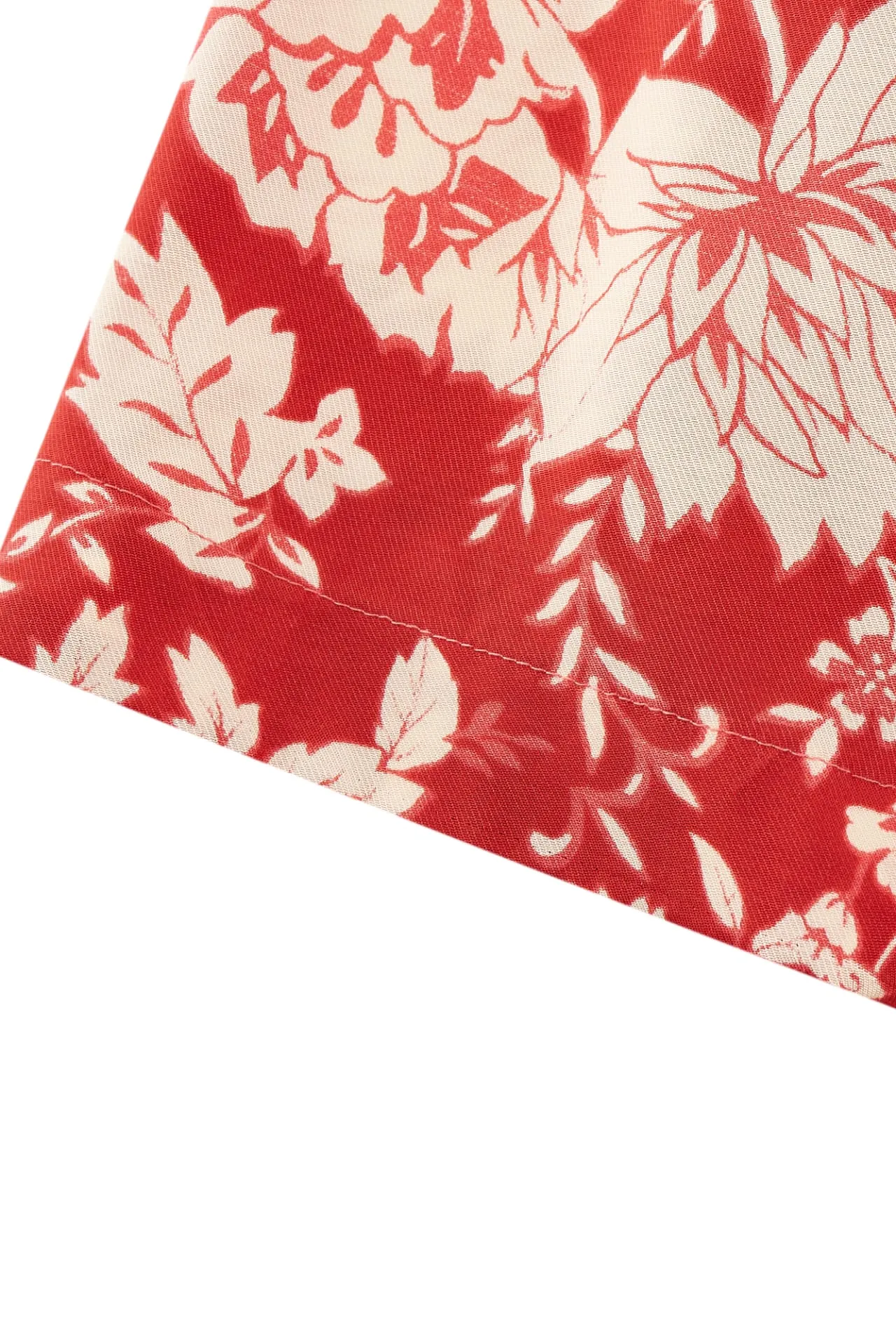 Floral Printed Shirt Collar 
Blouse