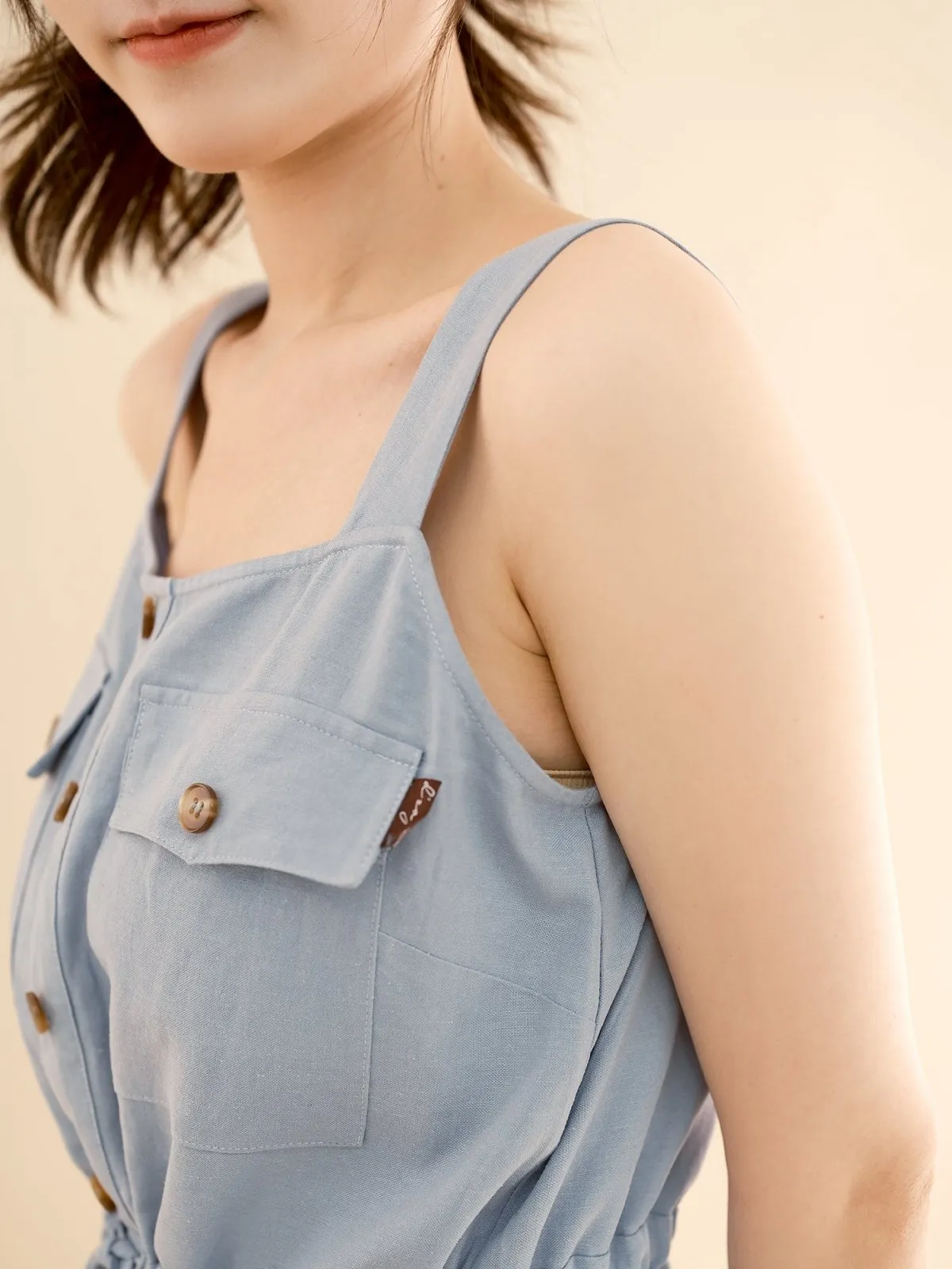 Freya 綁腰吊帶連身褲*