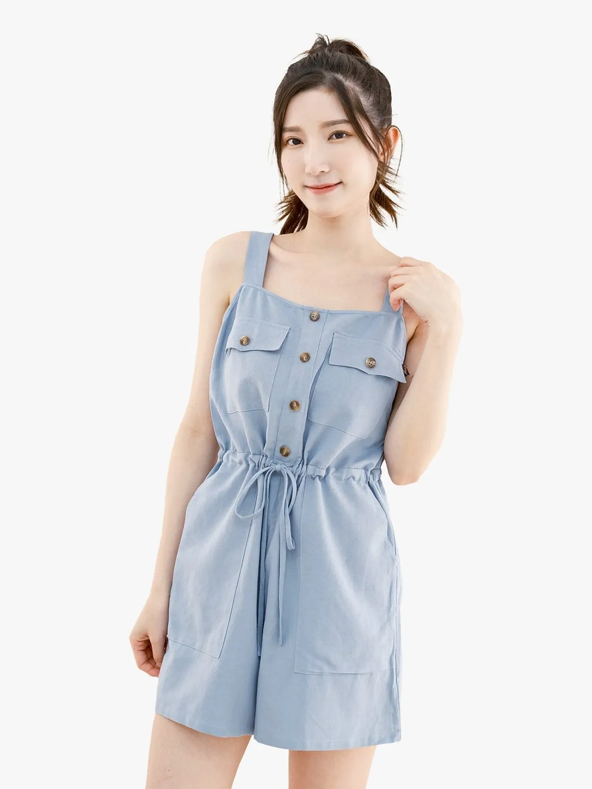 Freya 綁腰吊帶連身褲*