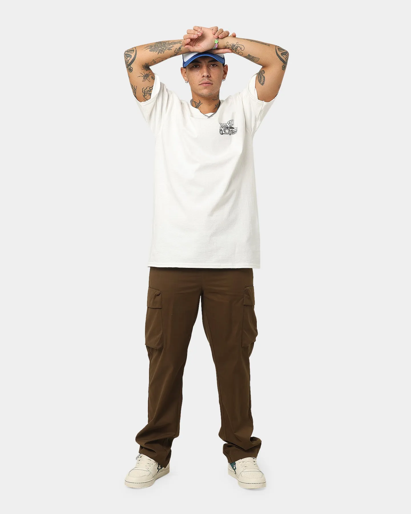 Goat Crew Race Car T-Shirt White