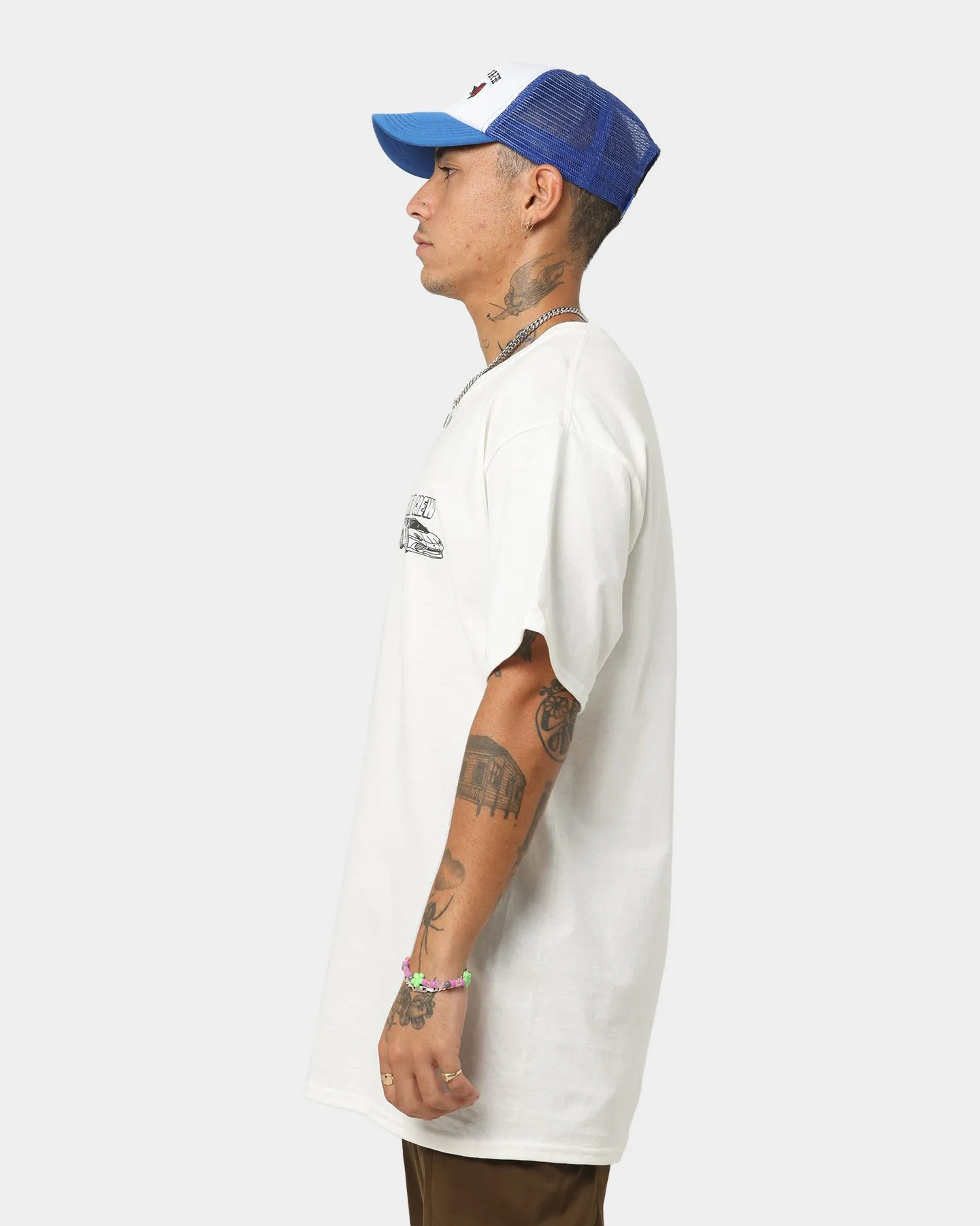 Goat Crew Race Car T-Shirt White