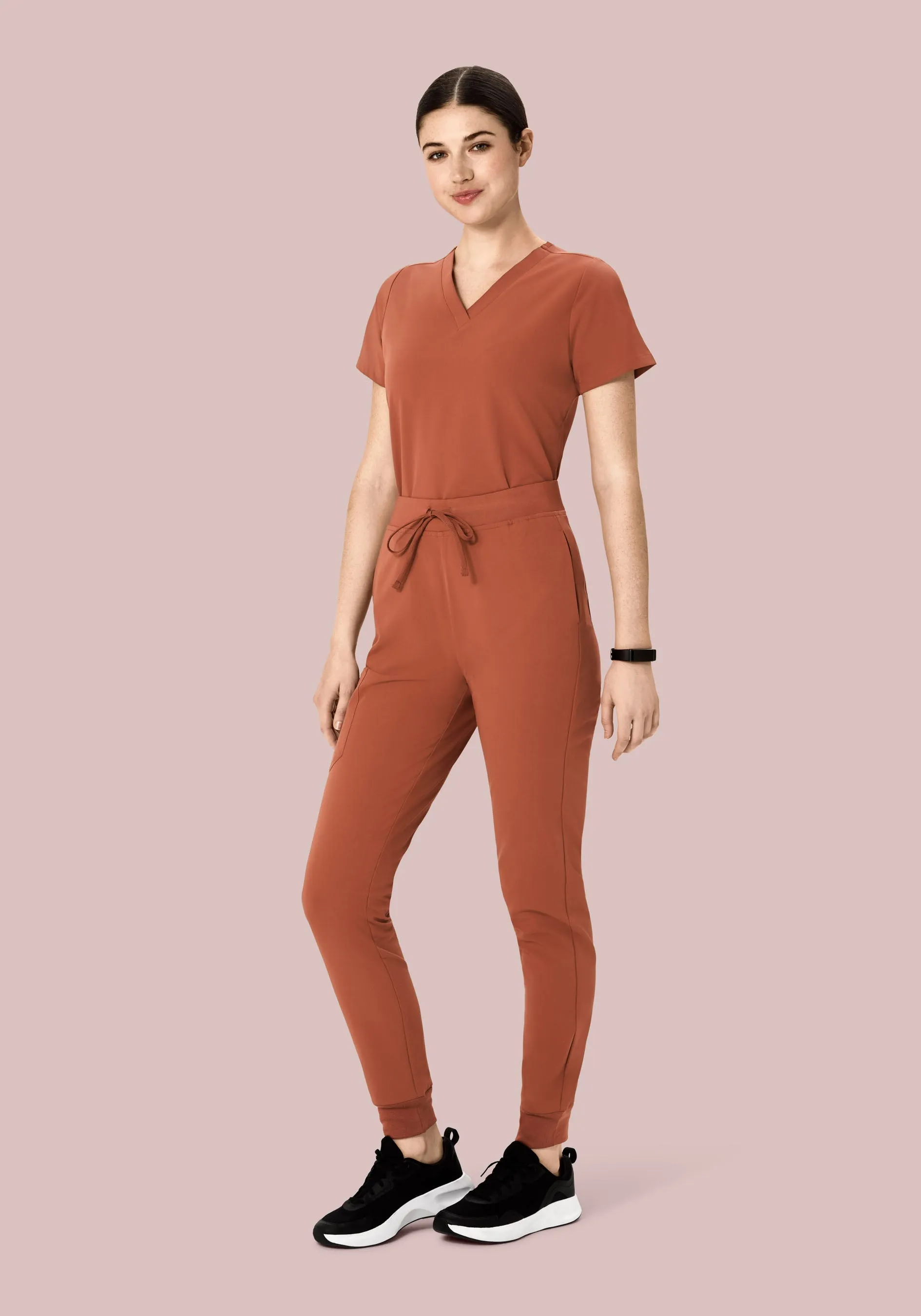 High Waisted Joggers Chestnut