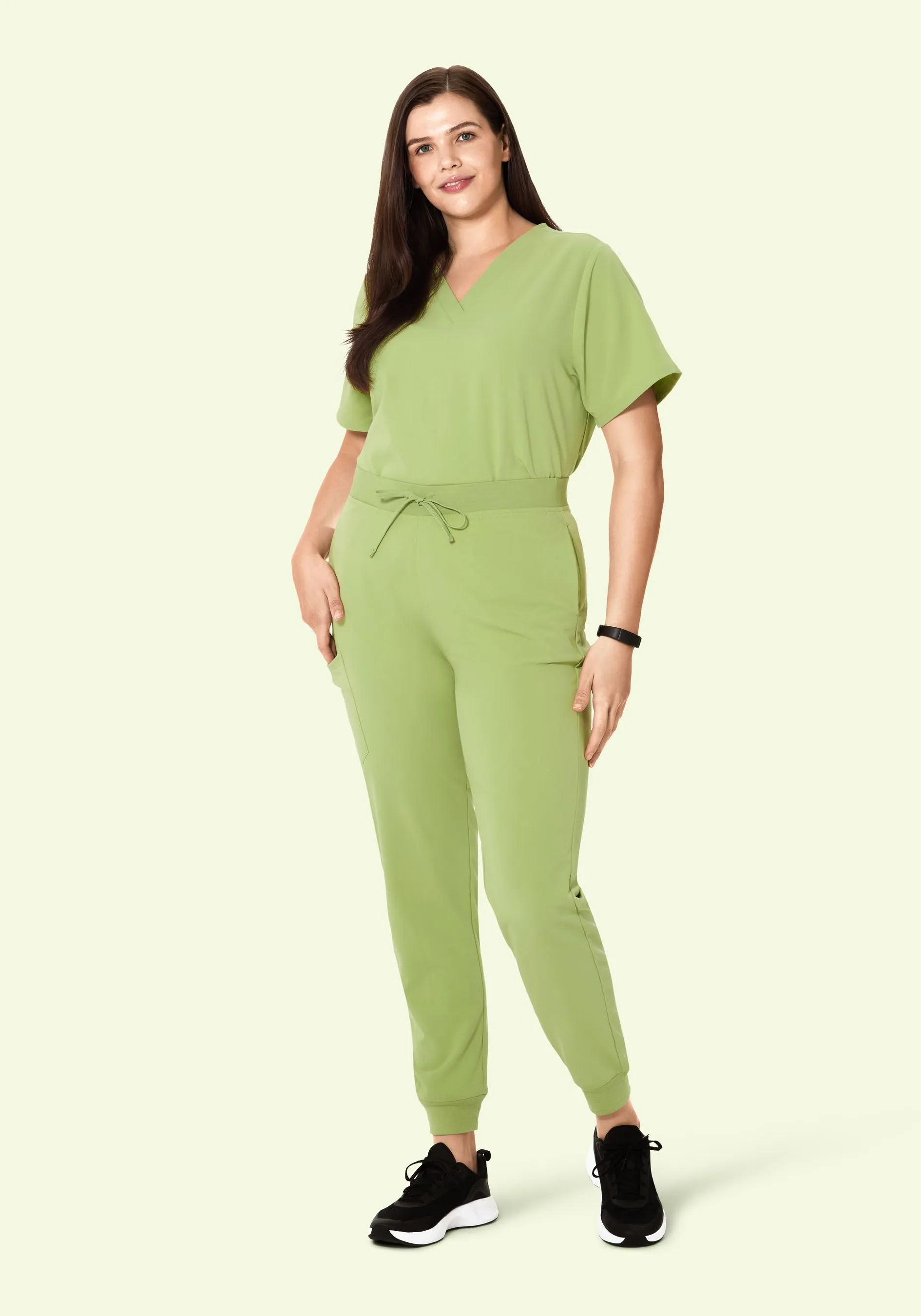 High Waisted Joggers Fern