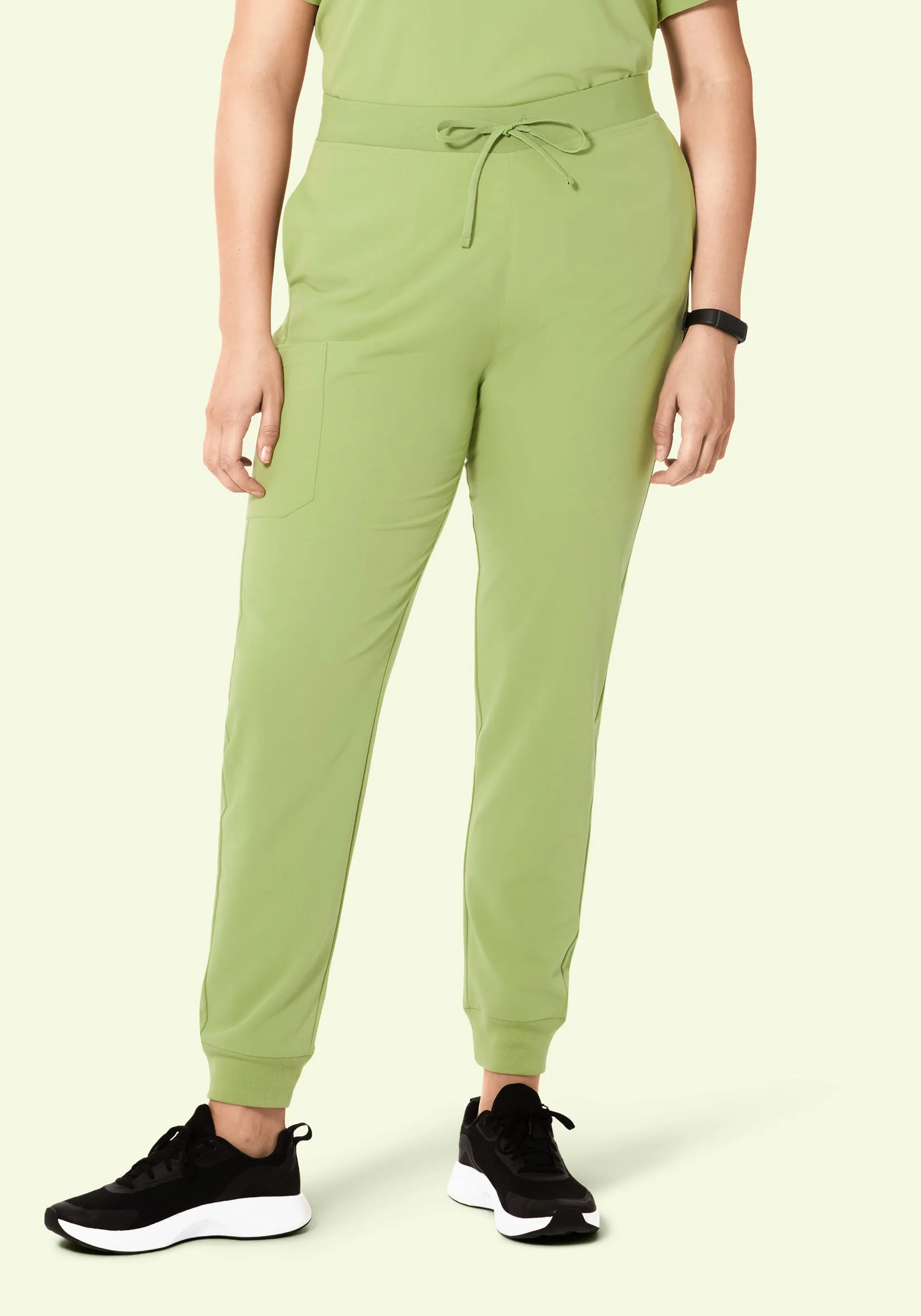 High Waisted Joggers Fern