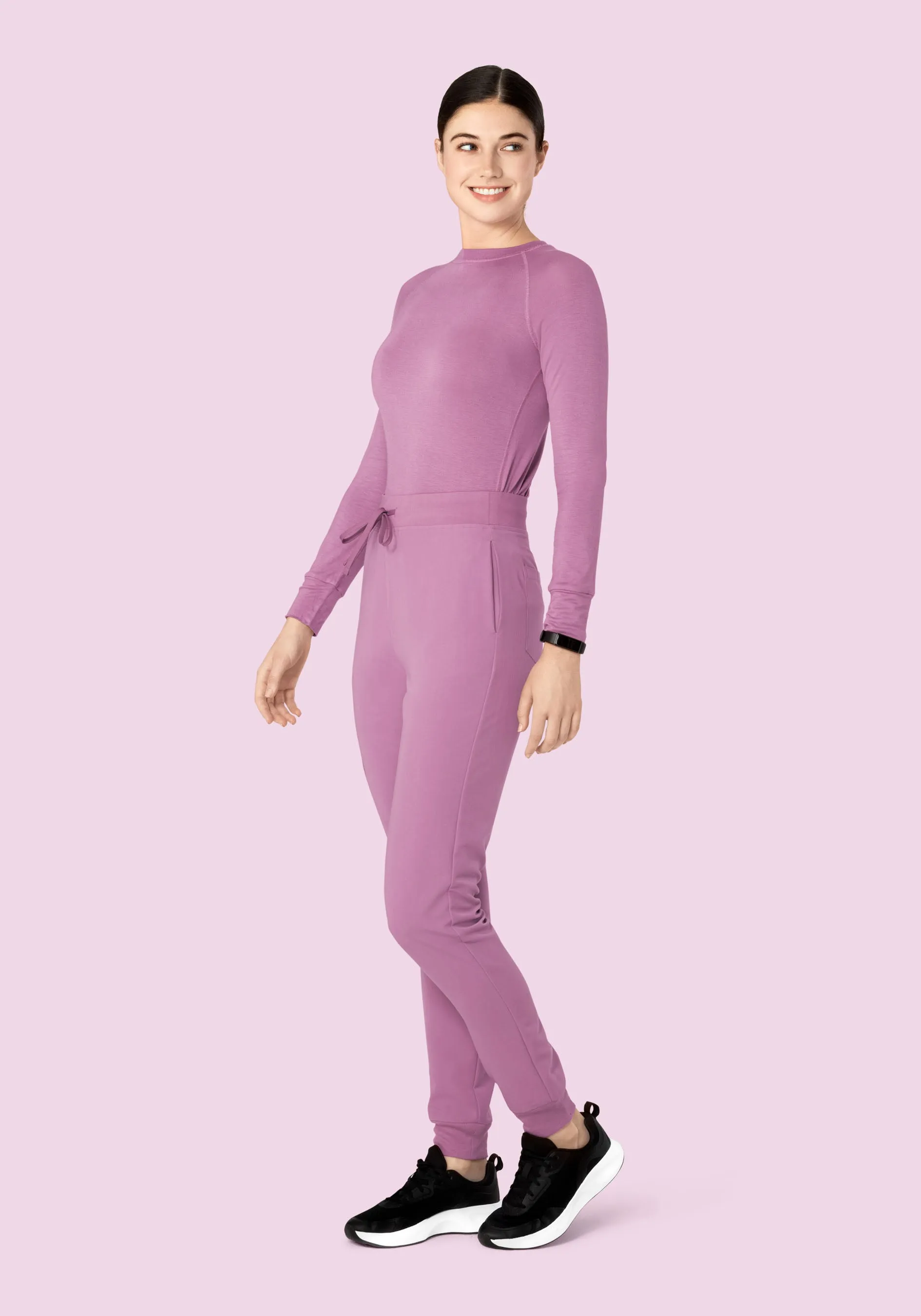 High Waisted Joggers Lilac