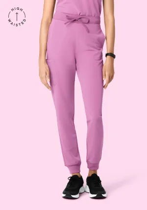 High Waisted Joggers Mulberry