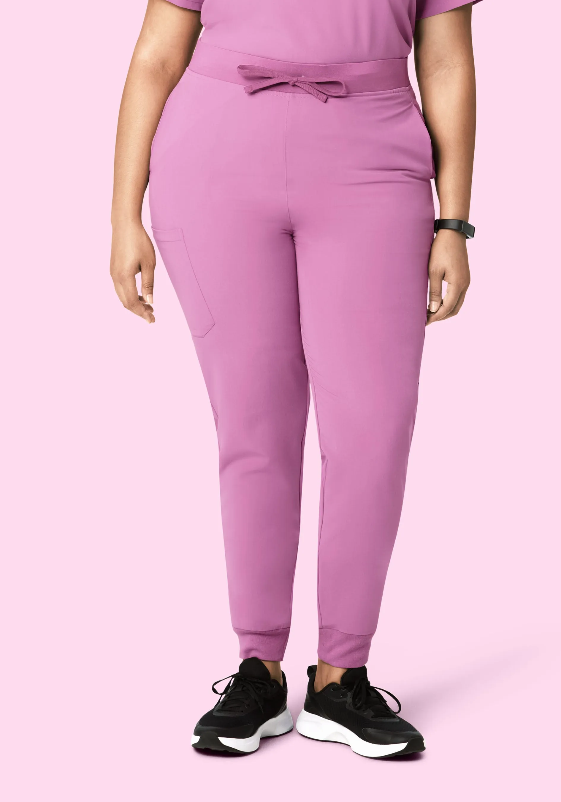 High Waisted Joggers Mulberry