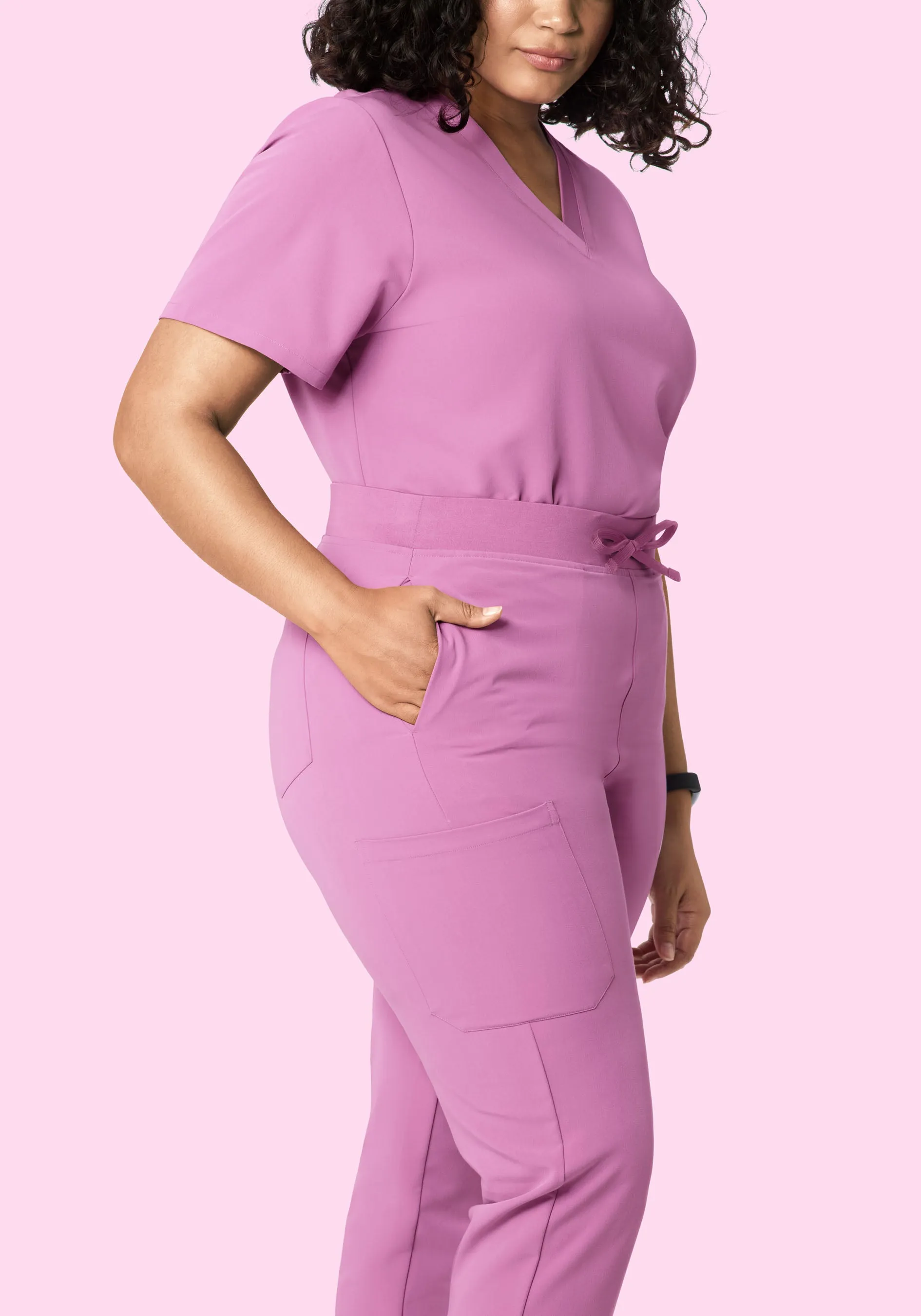 High Waisted Joggers Mulberry