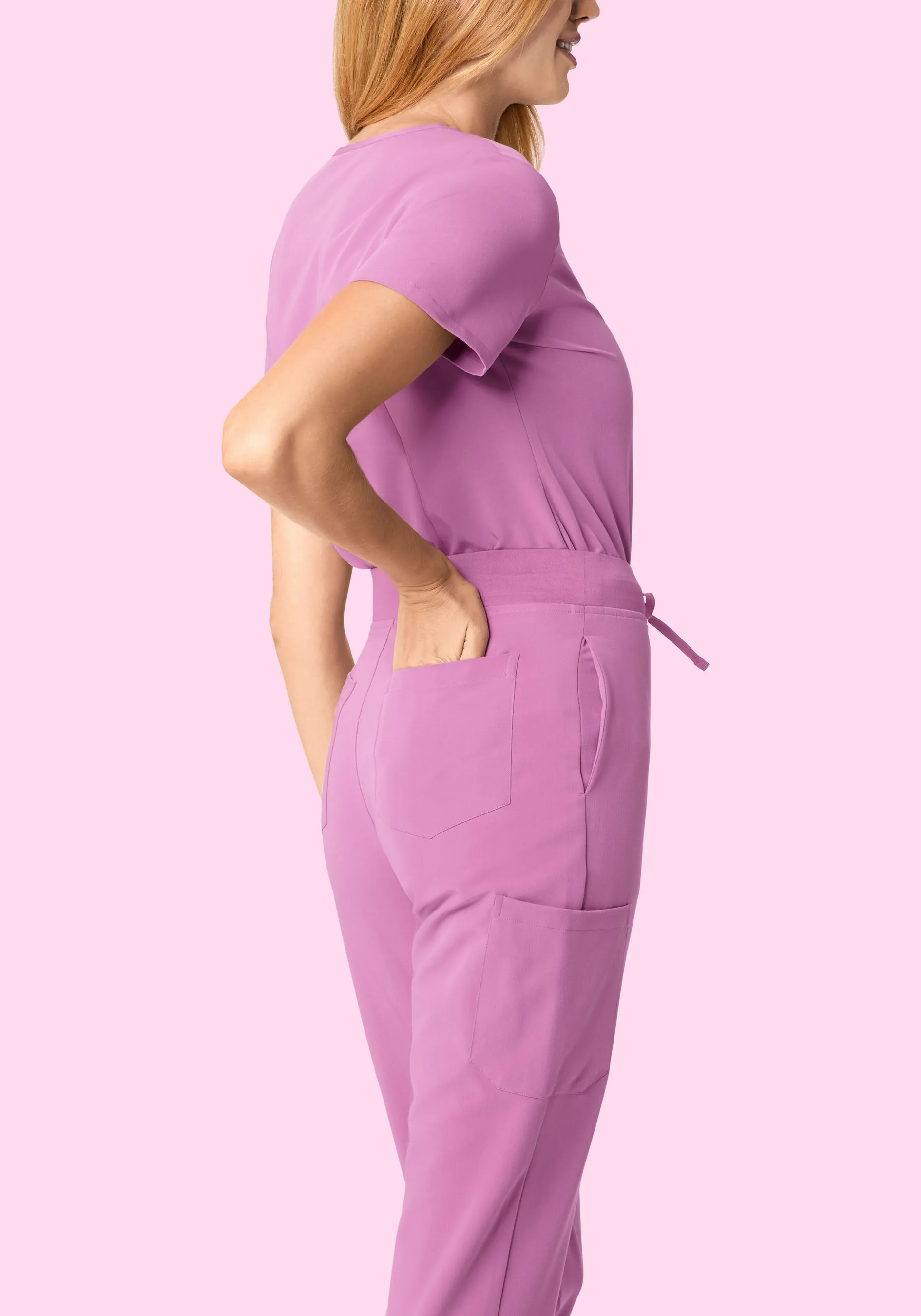 High Waisted Joggers Mulberry