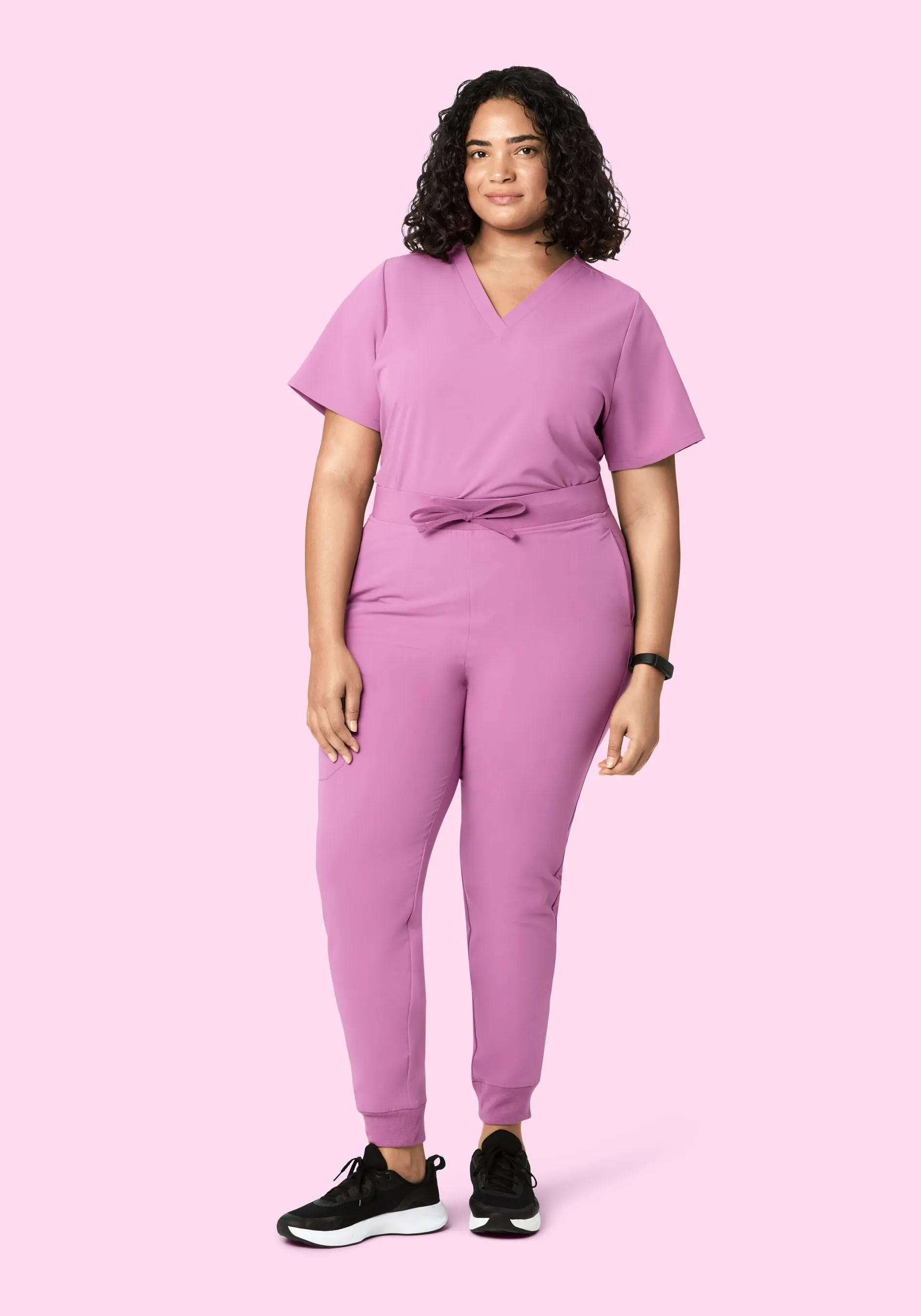 High Waisted Joggers Mulberry
