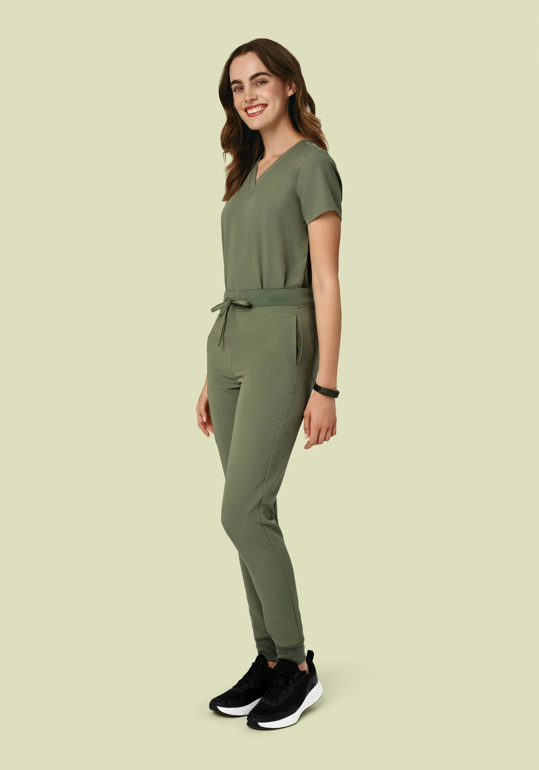 High Waisted Joggers Sage