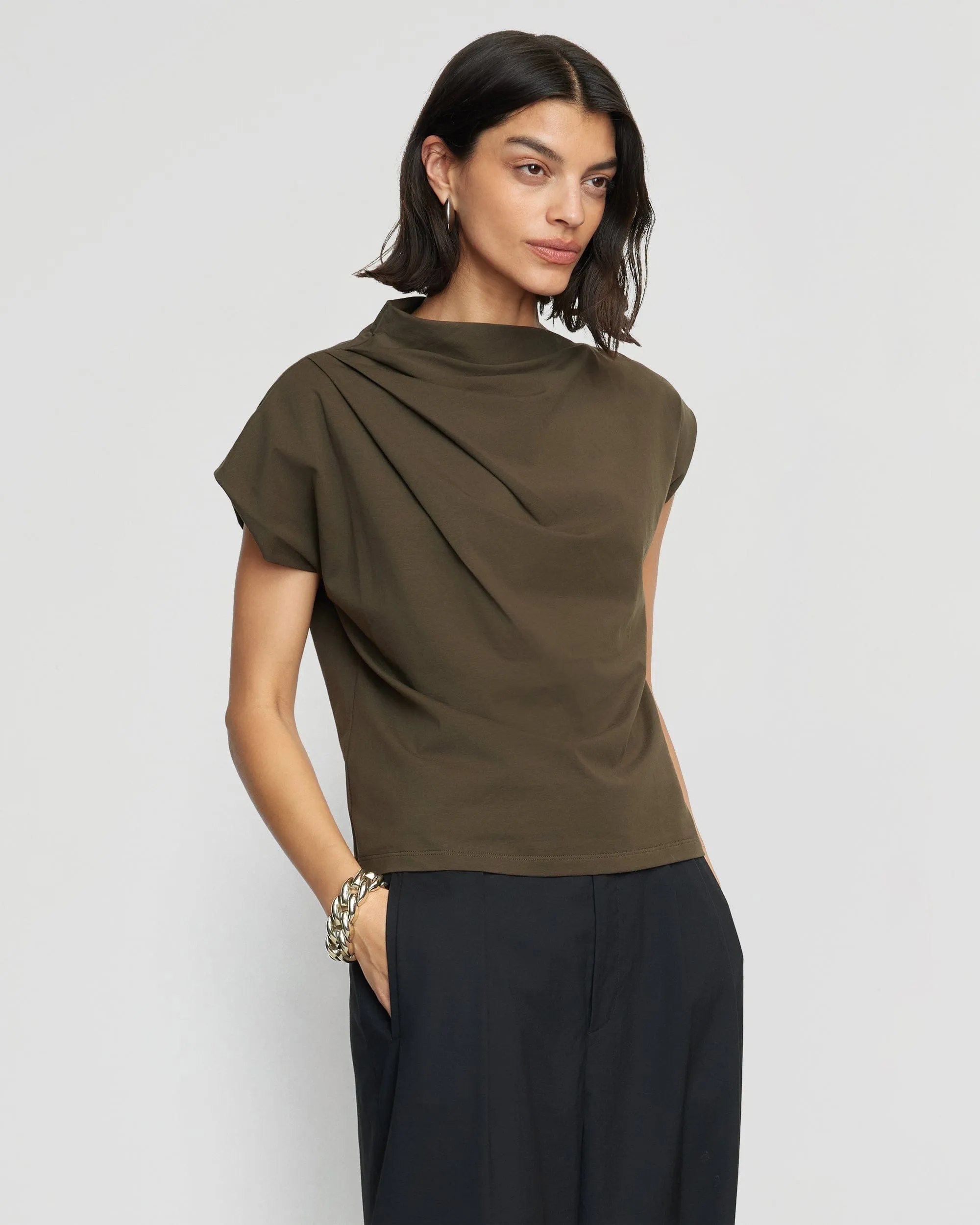 Kenny Asymmetric-Neck Tee