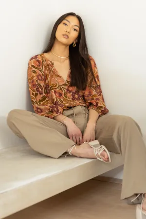Kylie Floral Top - FINAL SALE