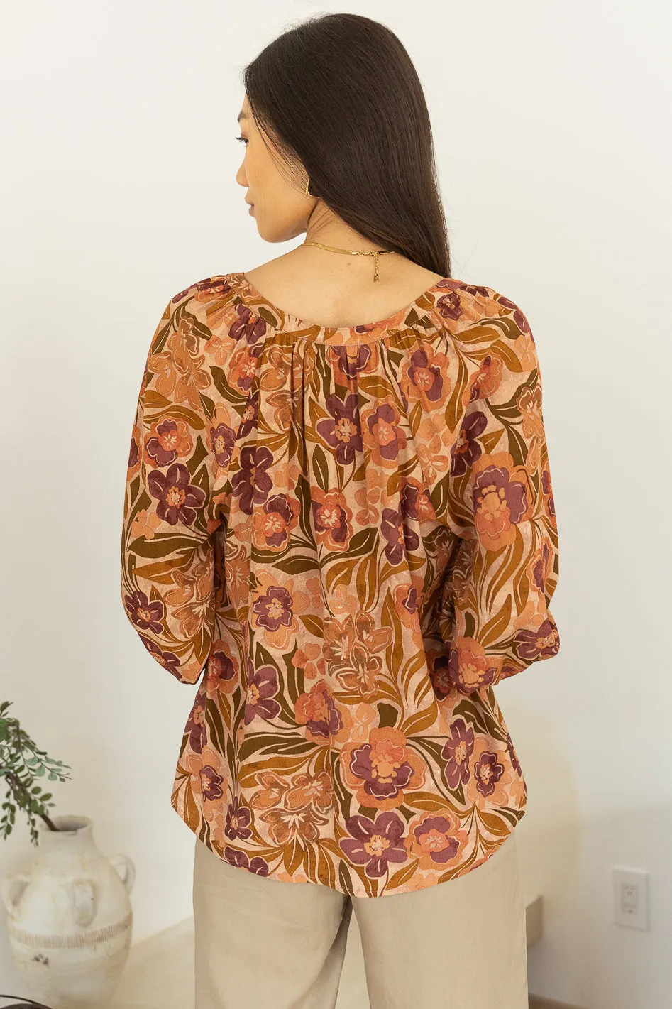 Kylie Floral Top - FINAL SALE
