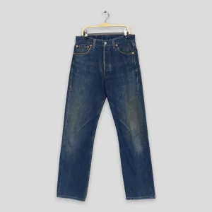 Levi's 501 Faded Blue Stonewash Jeans Size 28x30