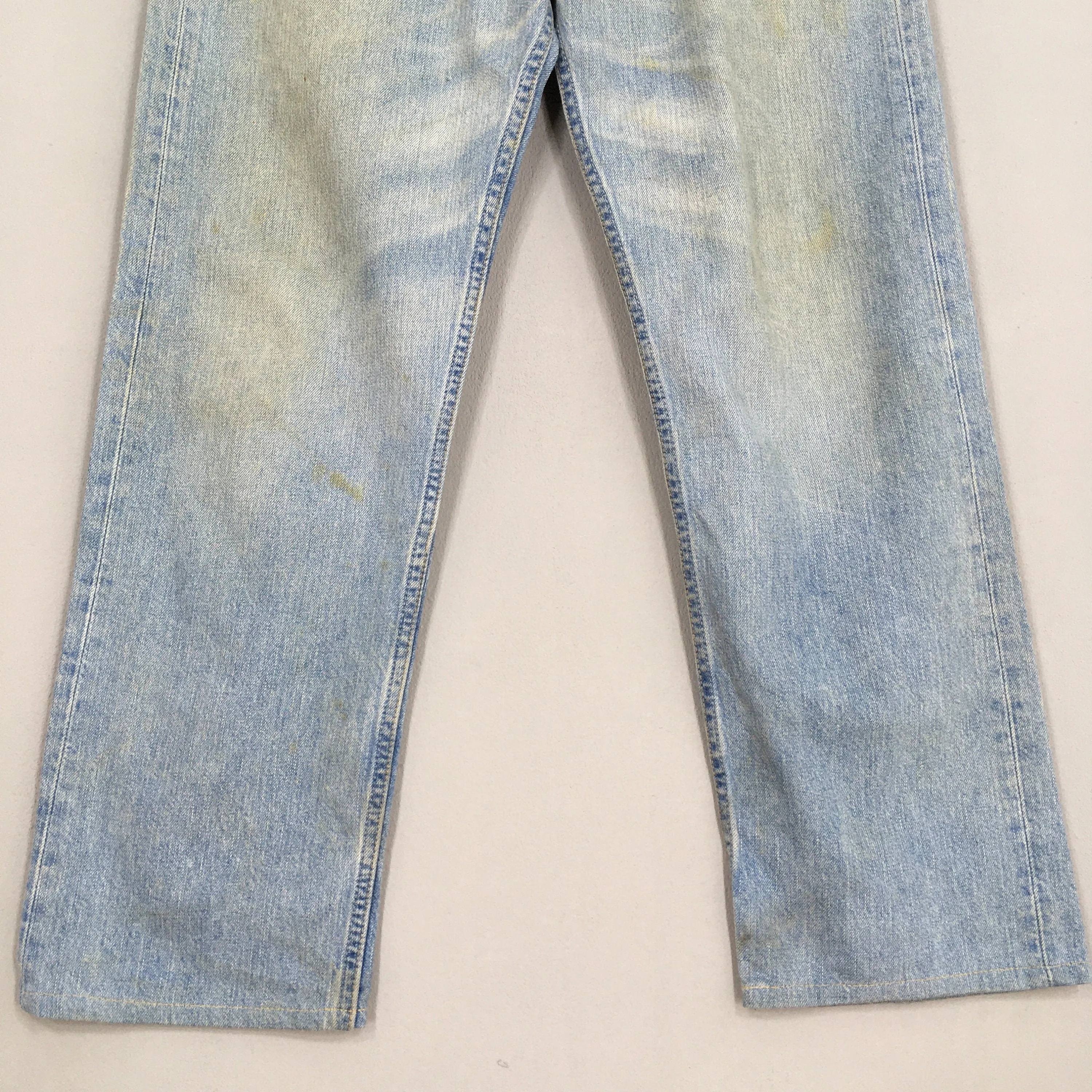 Levi's 501 Faded Dirty Blue Jeans Size 32x27.5