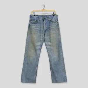 Levi's 501 Faded Dirty Blue Jeans Size 32x27.5