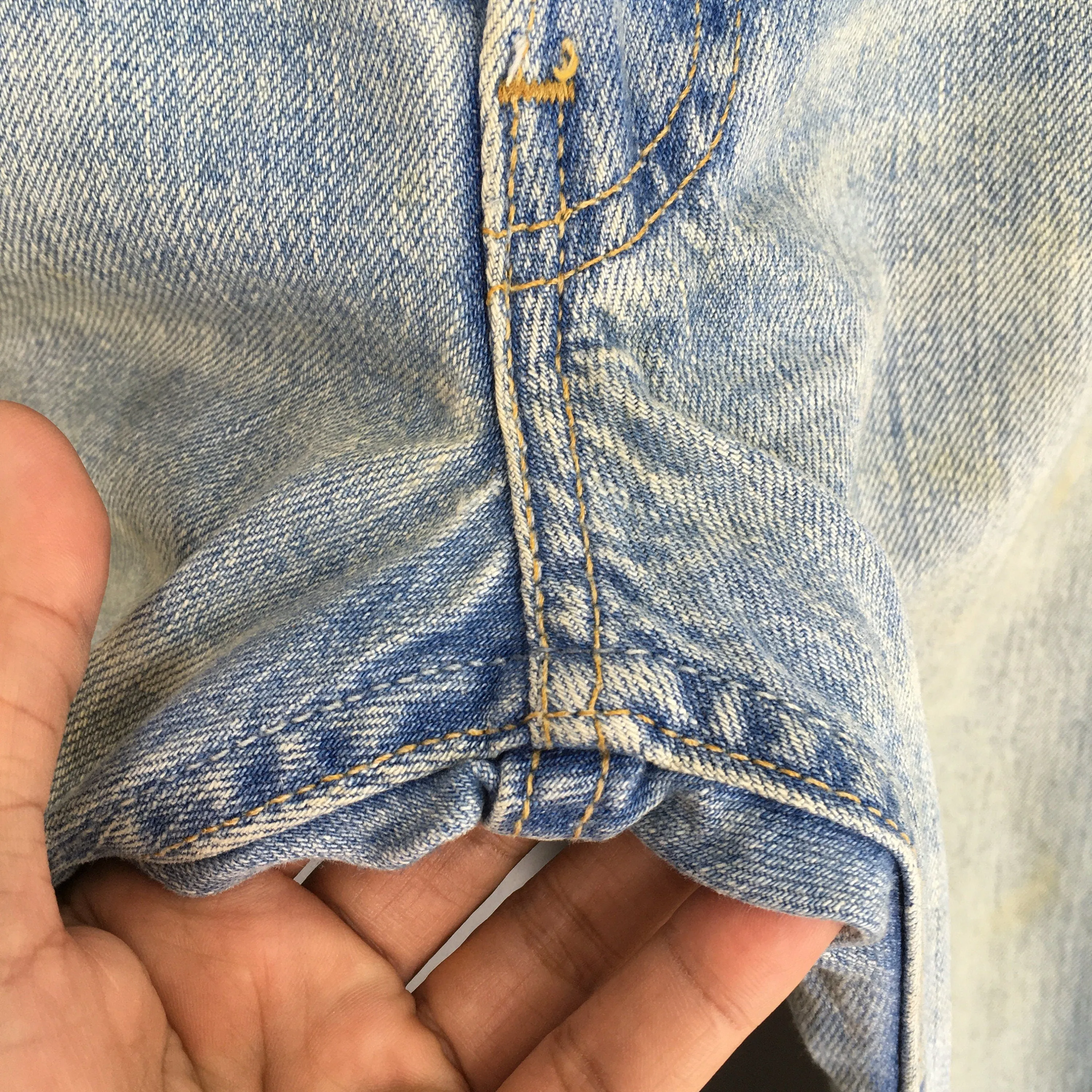 Levi's 501 Faded Dirty Blue Jeans Size 32x27.5