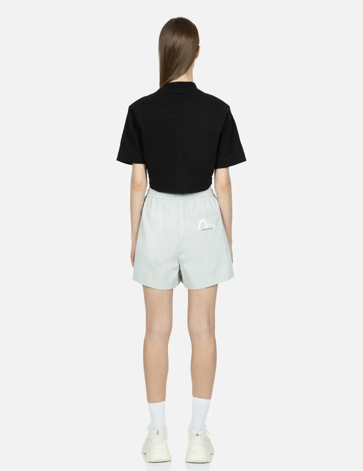 Logo and Seagull Print Shorts