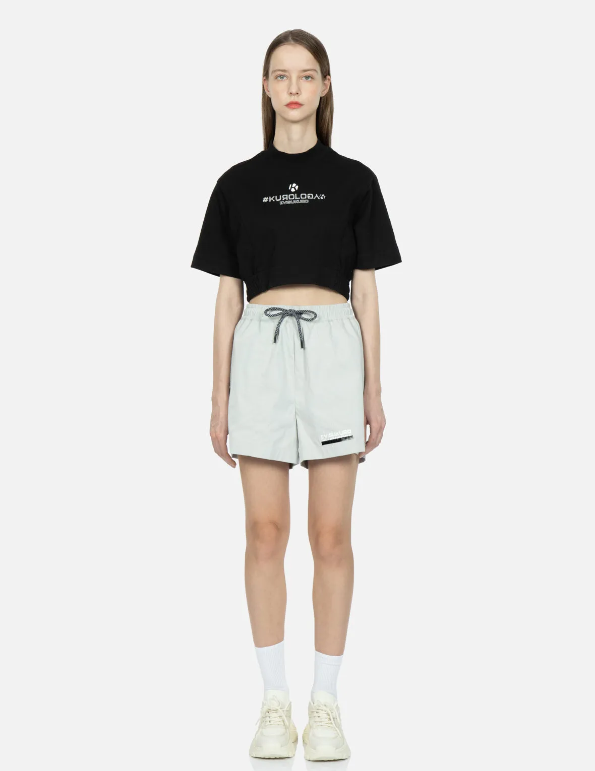 Logo and Seagull Print Shorts