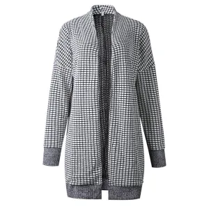 Long front open cardigan