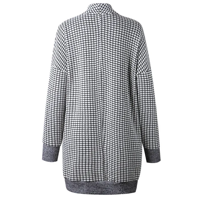 Long front open cardigan