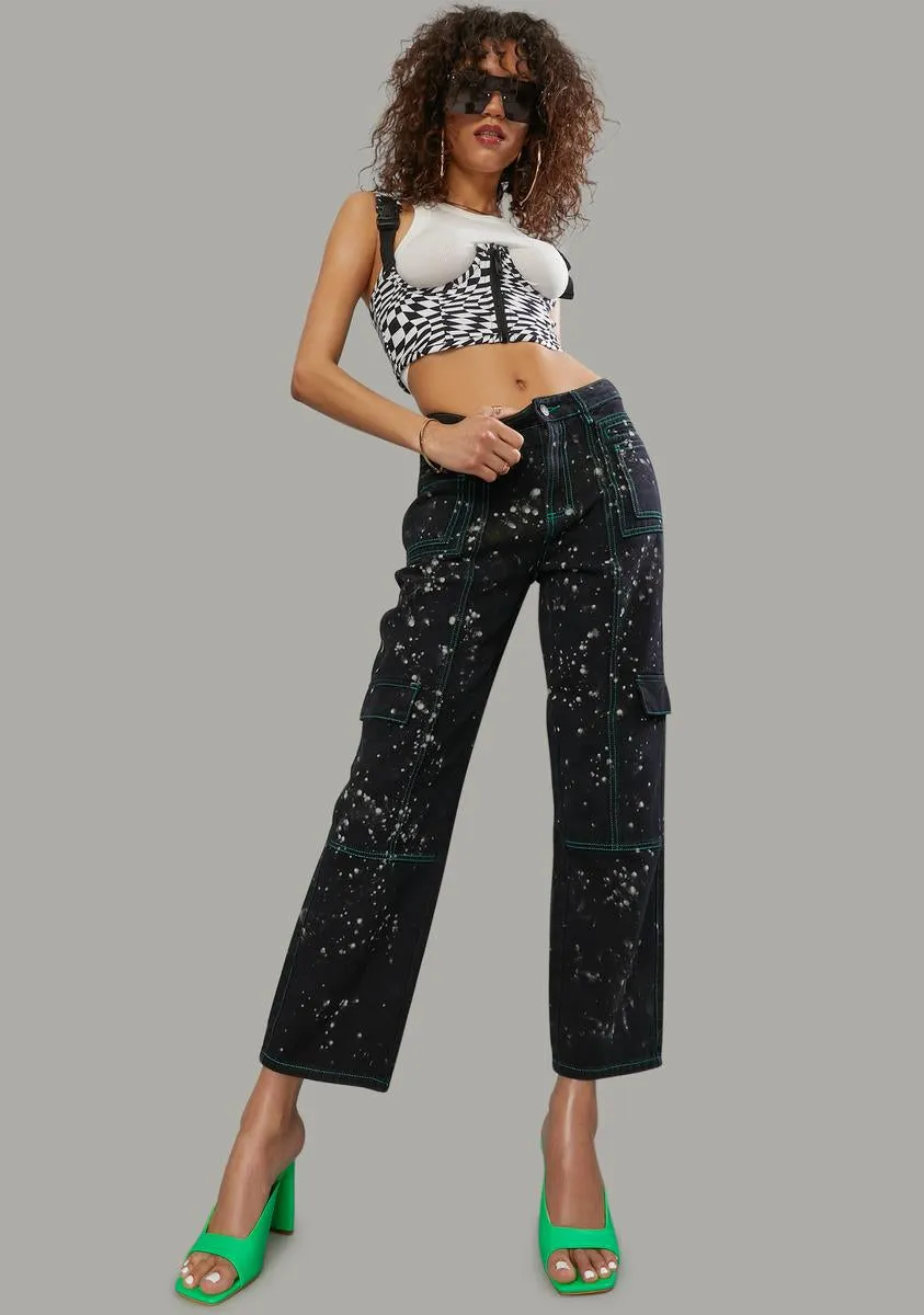 Never Apologetic Splattered Denim Jeans