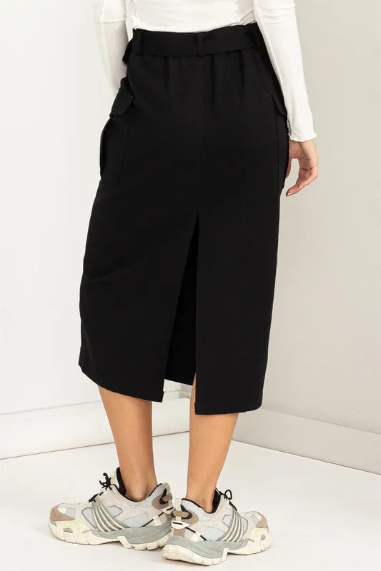 Poise Belted Cargo Skirt