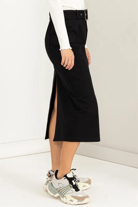 Poise Belted Cargo Skirt