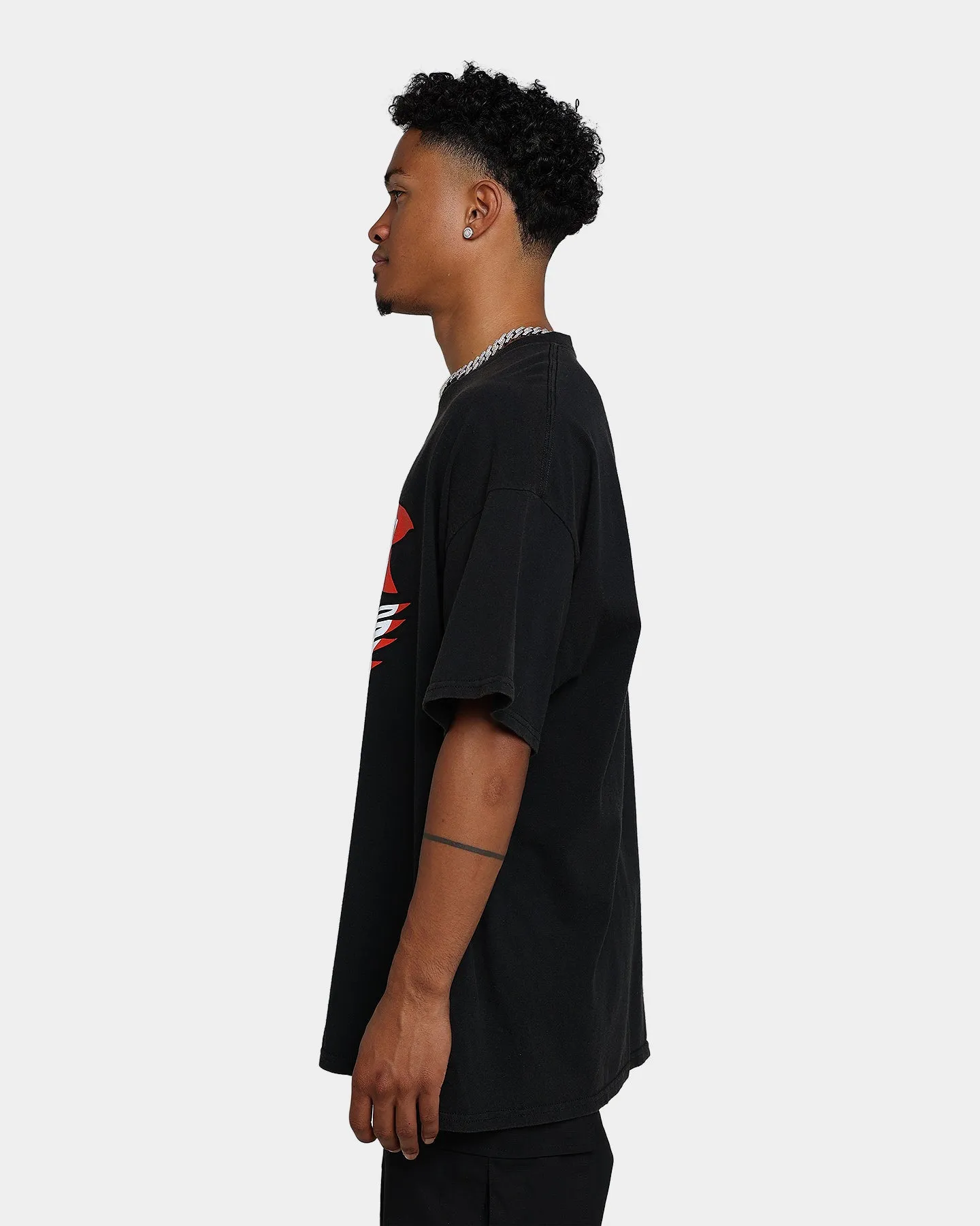 Rats Get Fat Rise Above Vintage T-Shirt Black Wash