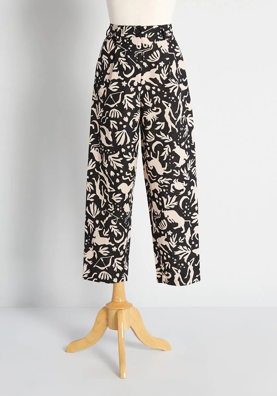 Reading the Signs Wide-Leg Pants