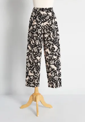 Reading the Signs Wide-Leg Pants