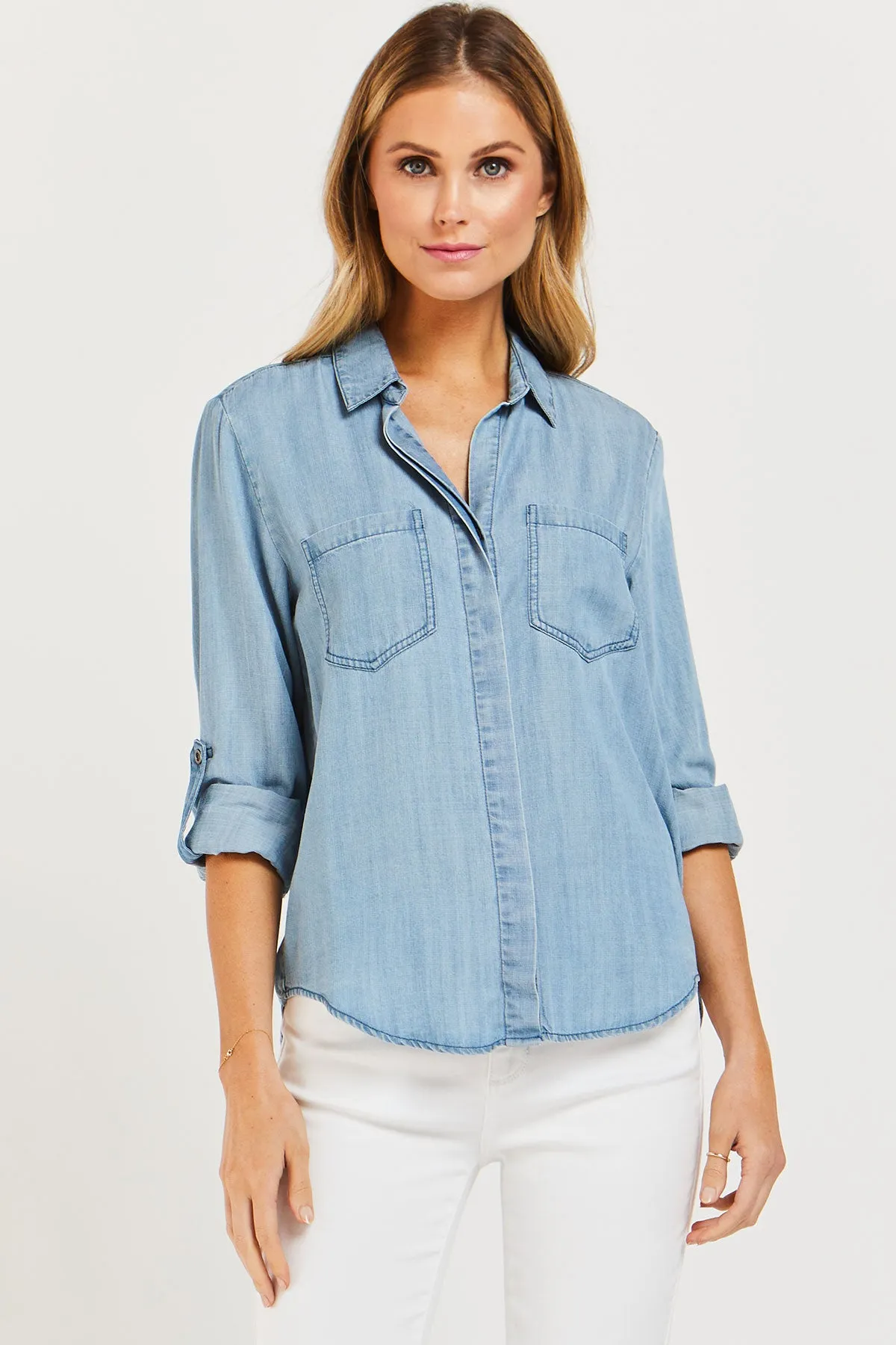 Riley Button-Up Shirt By Velvet Heart